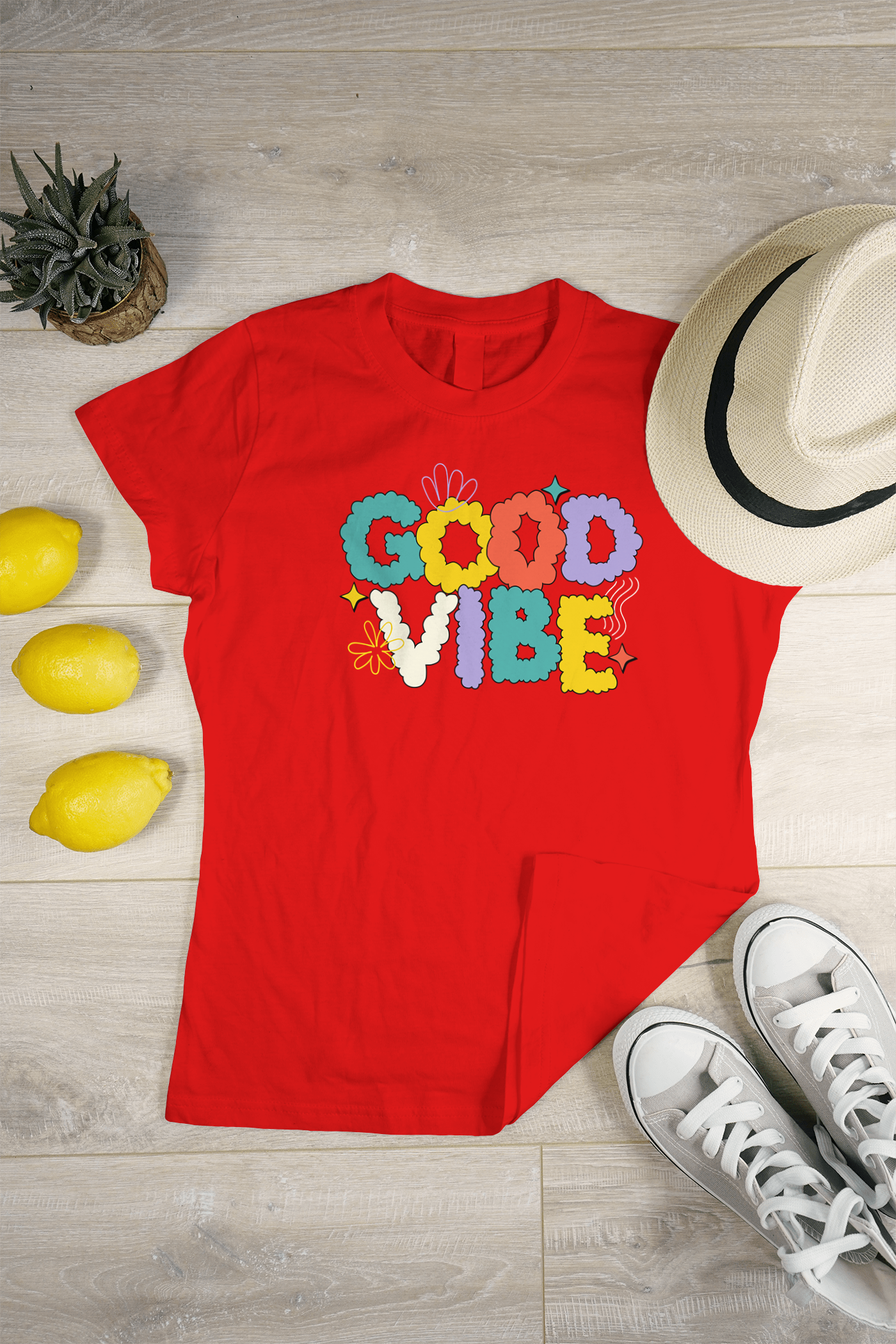 VEnhance WOMEN'S T-SHIRT Good Vibe T-Shirt