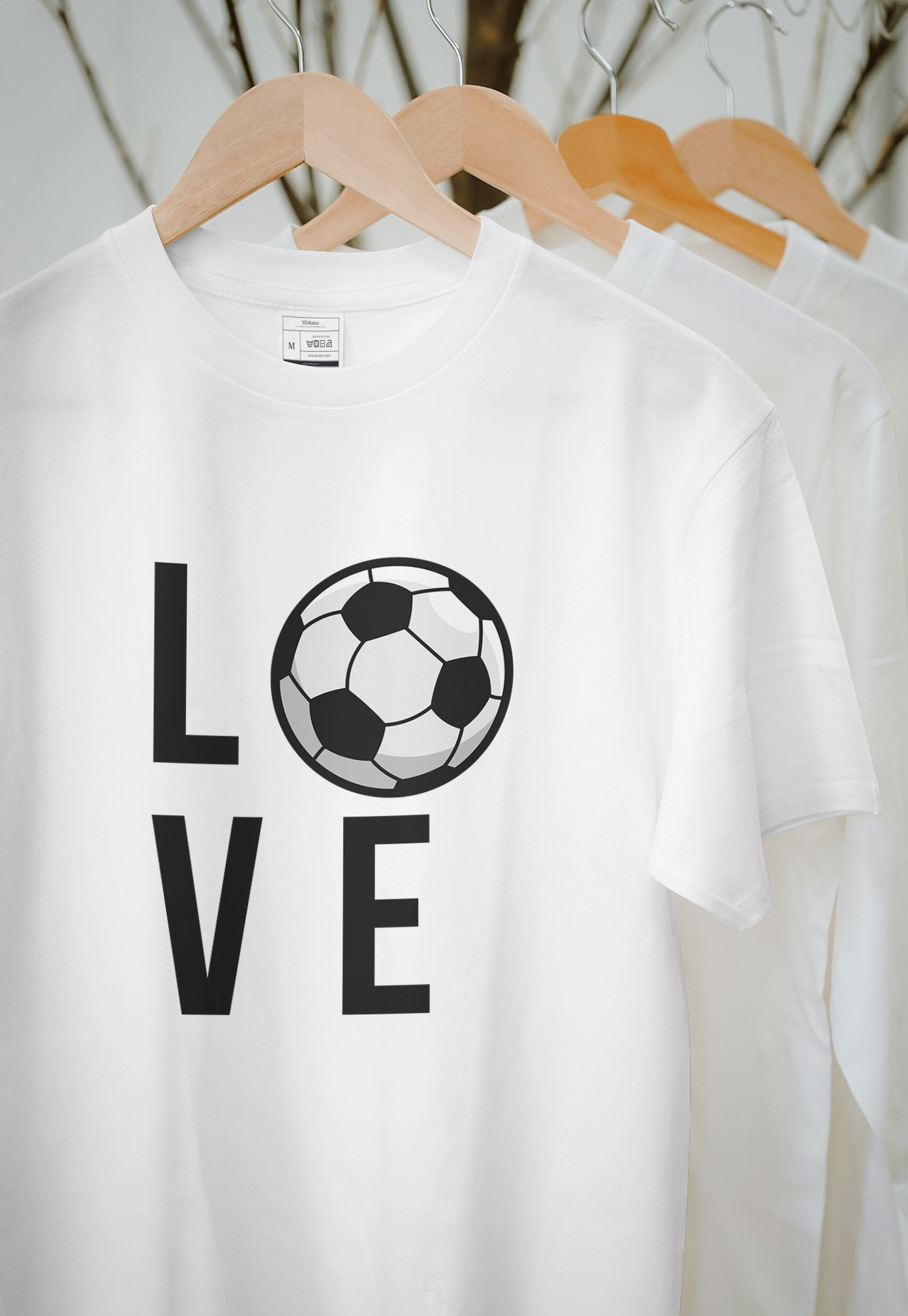 VEnhance Soccer Love Graphic T-Shirt