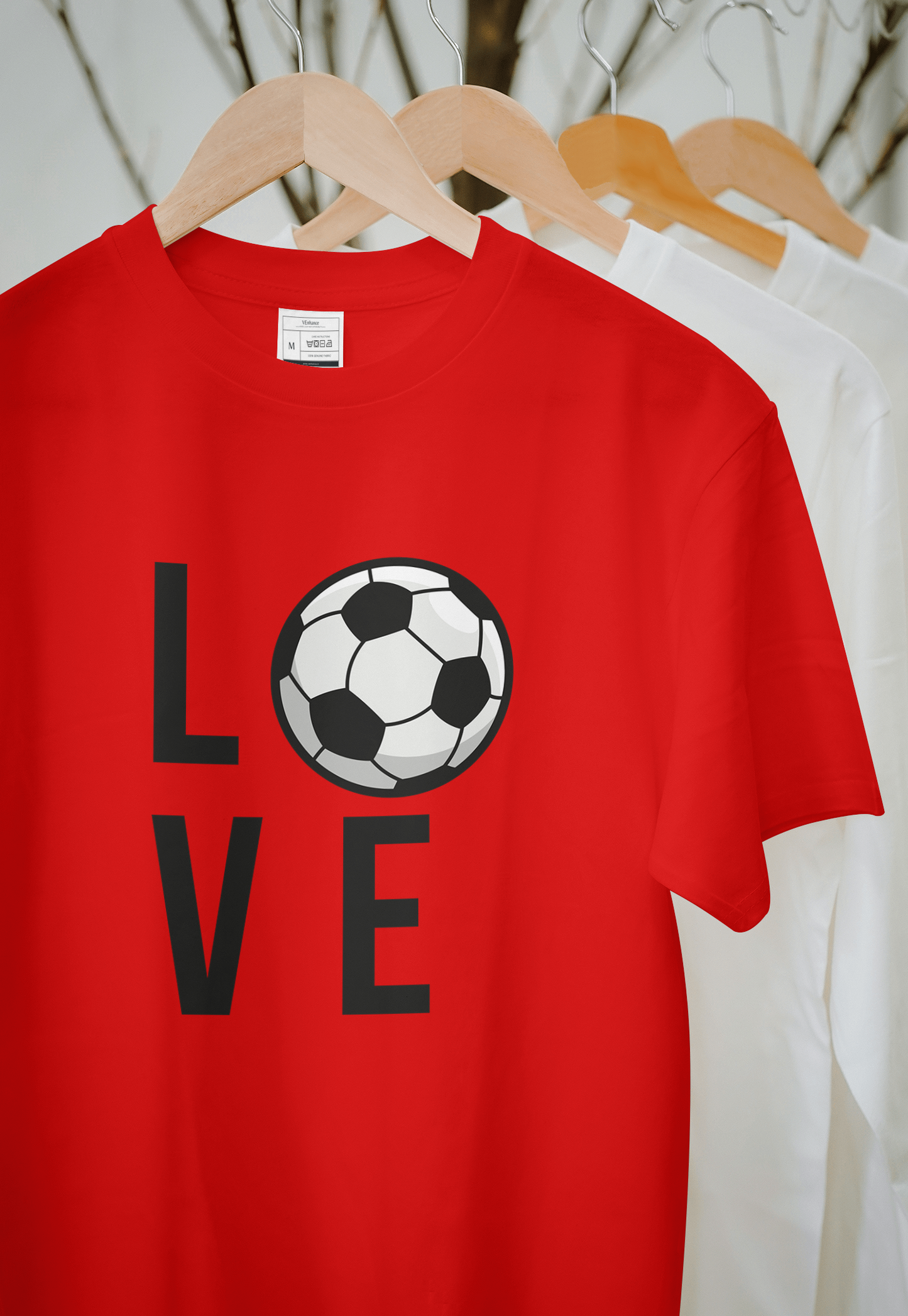 VEnhance Soccer Love Graphic T-Shirt