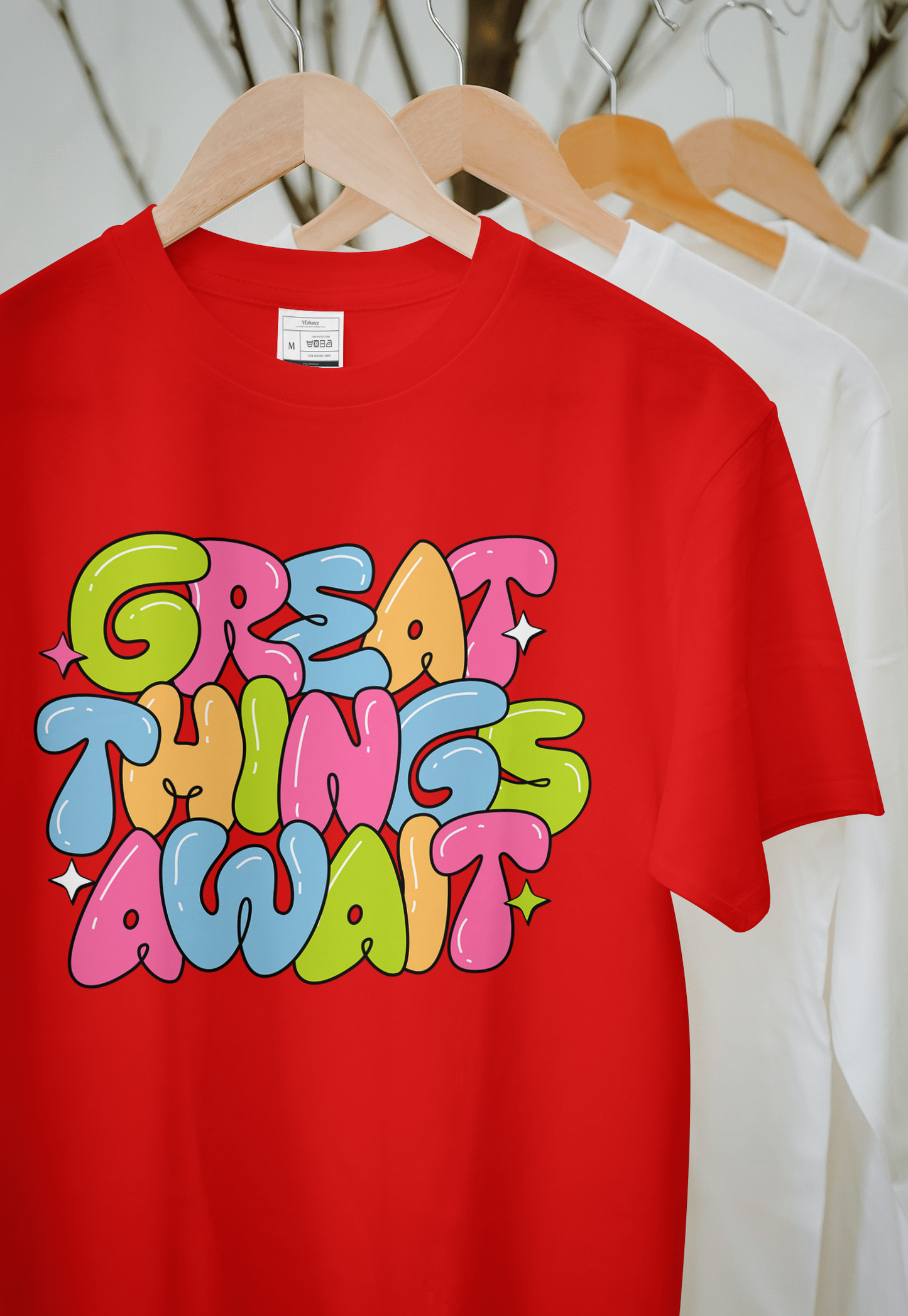 VEnhance WOMEN'S T-SHIRT Great Things Await T-Shirt
