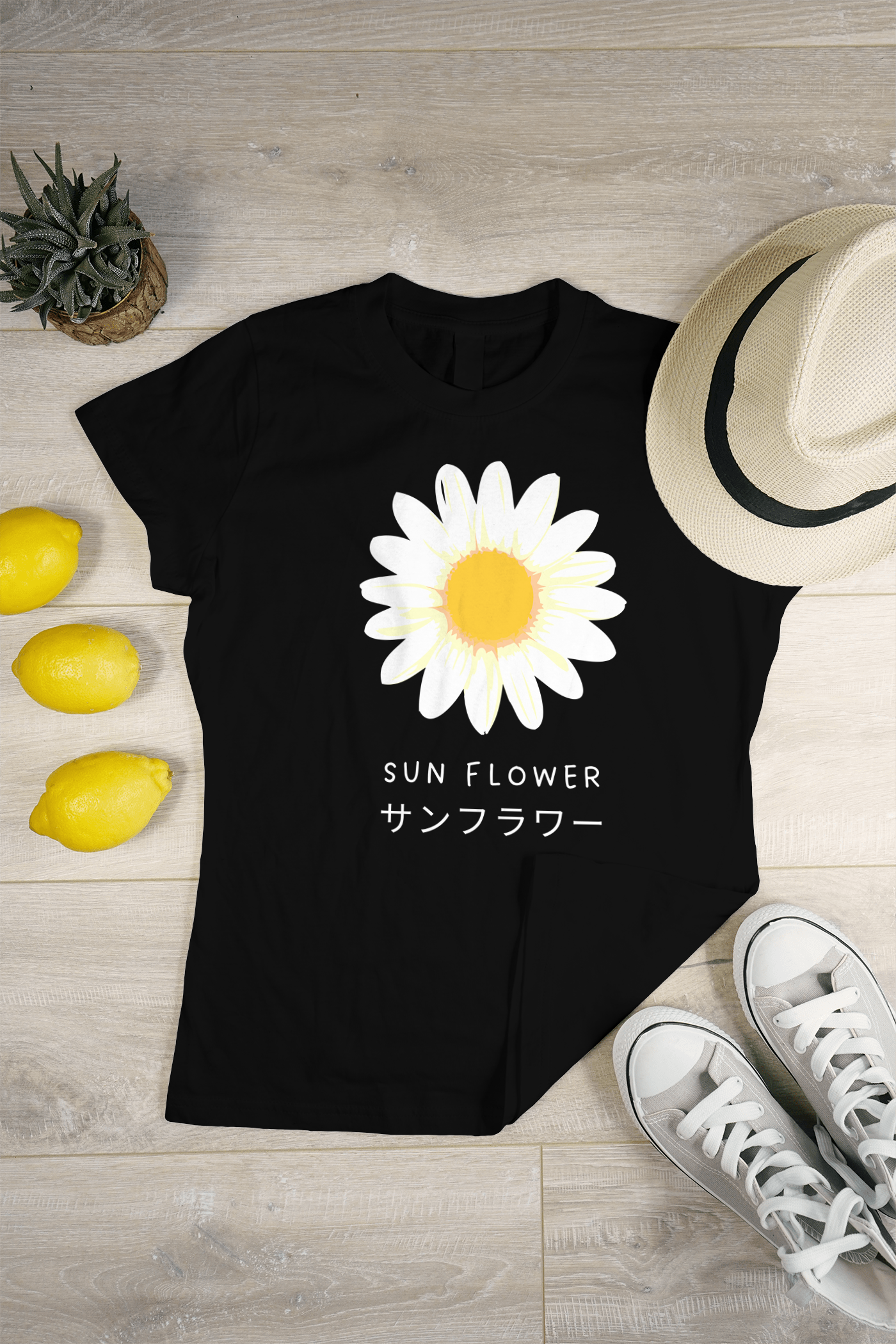 VEnhance WOMEN'S T-SHIRT Daisy Flower T-Shirt