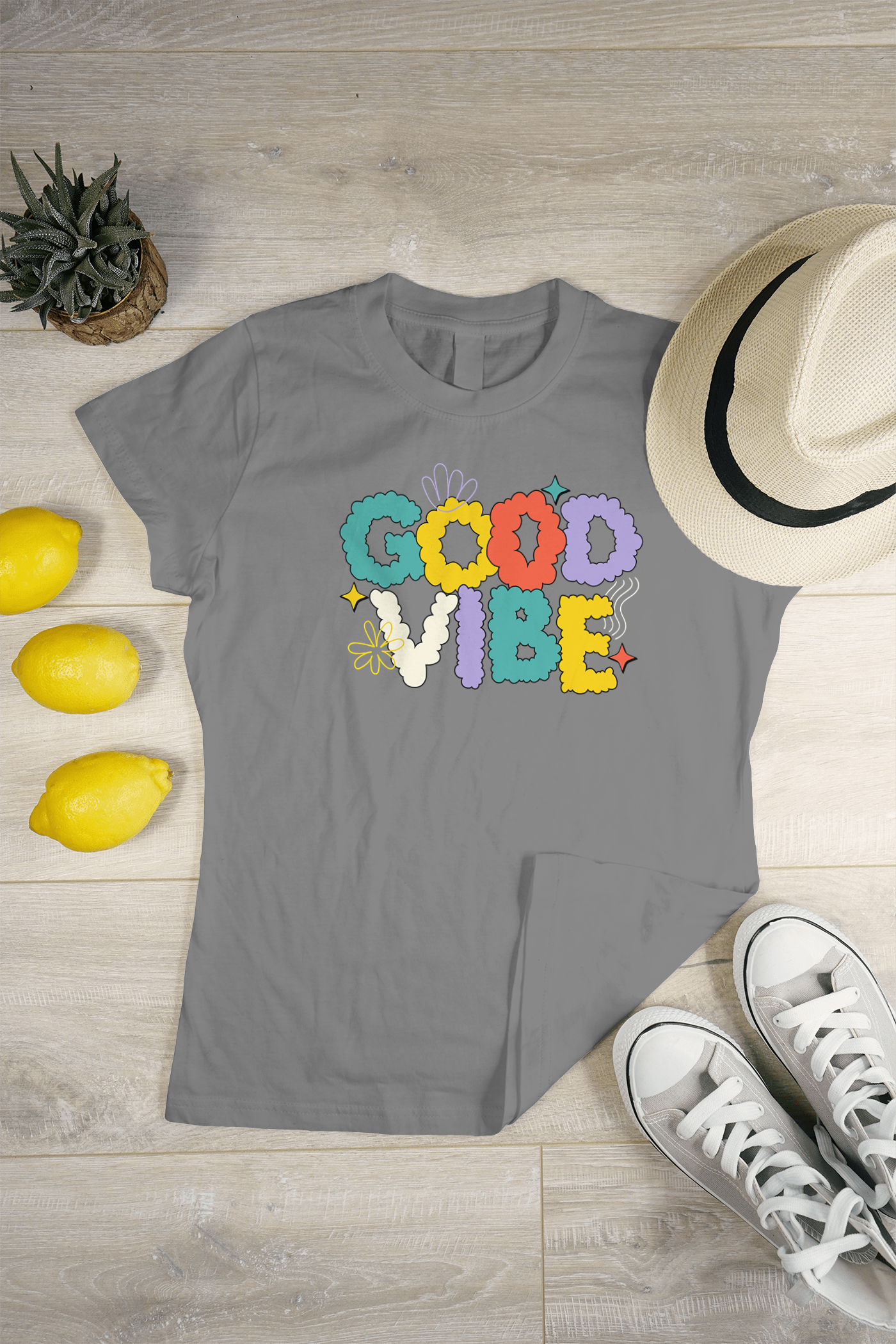VEnhance WOMEN'S T-SHIRT Good Vibe T-Shirt