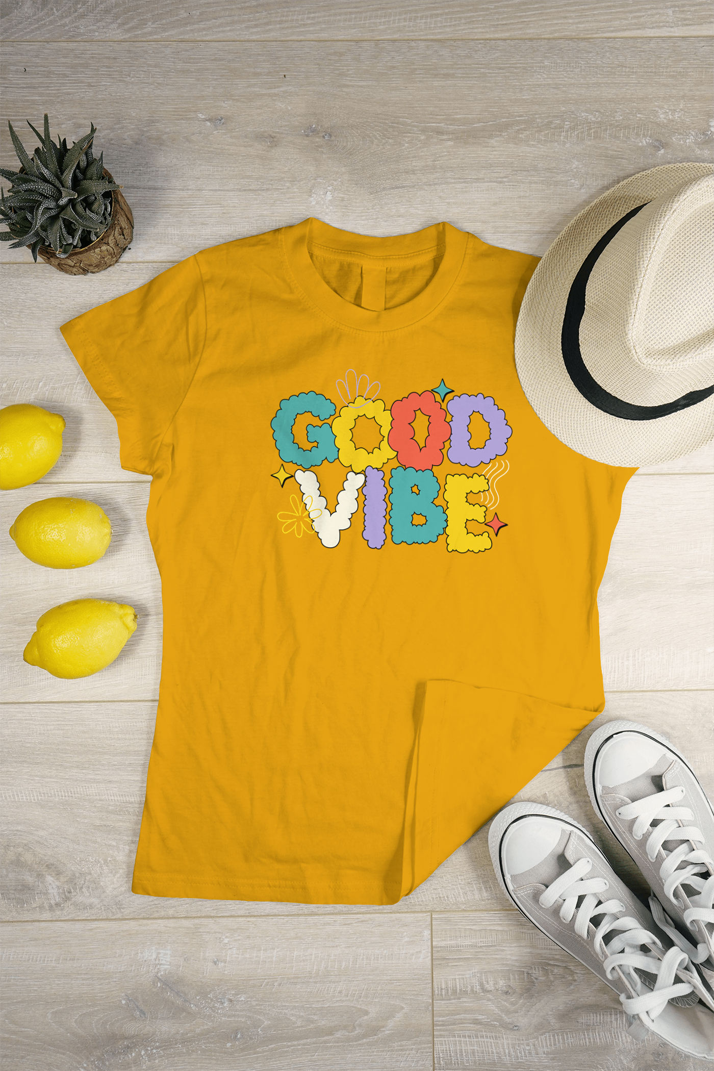 VEnhance WOMEN'S T-SHIRT Good Vibe T-Shirt