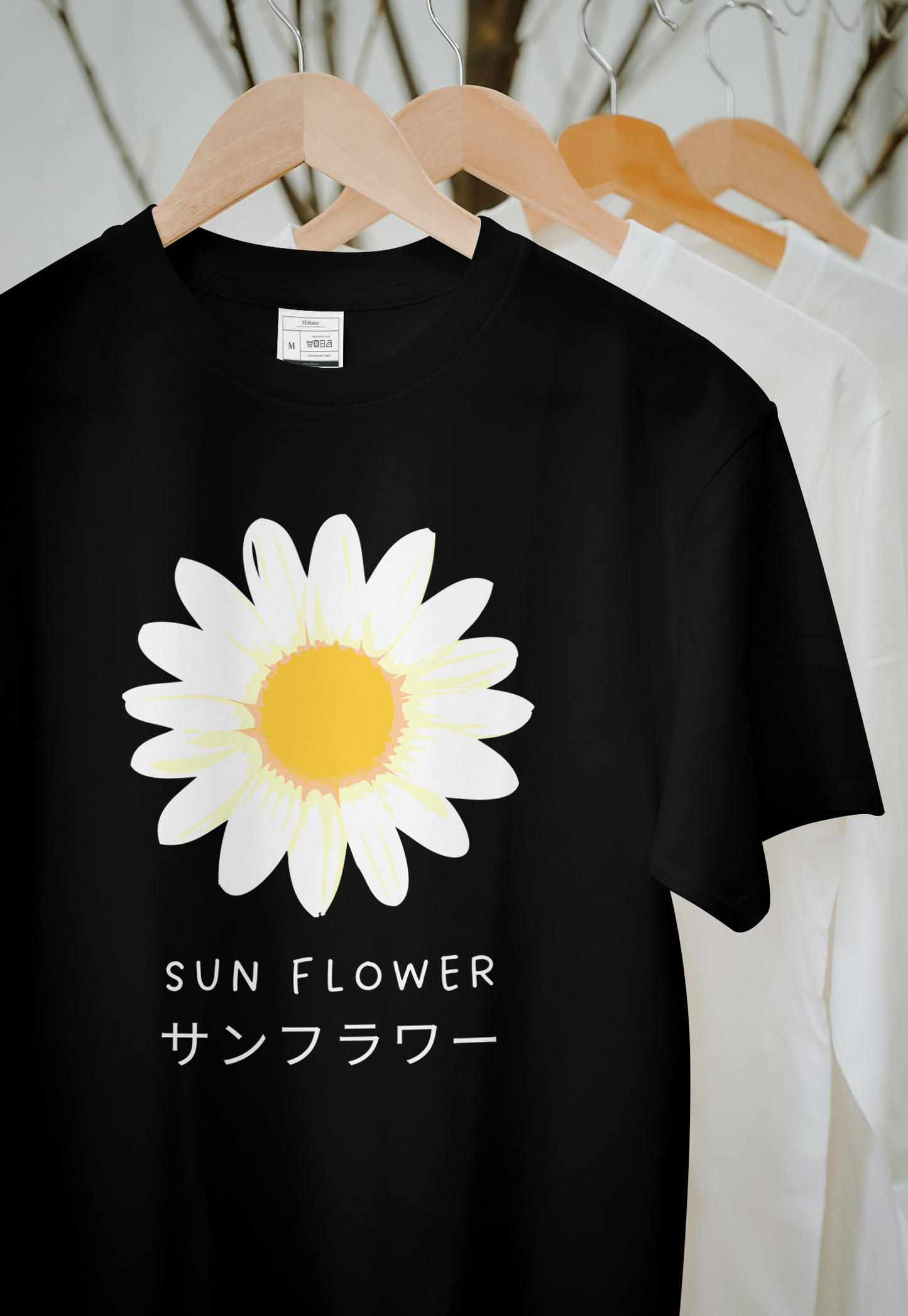 VEnhance WOMEN'S T-SHIRT Daisy Flower T-Shirt