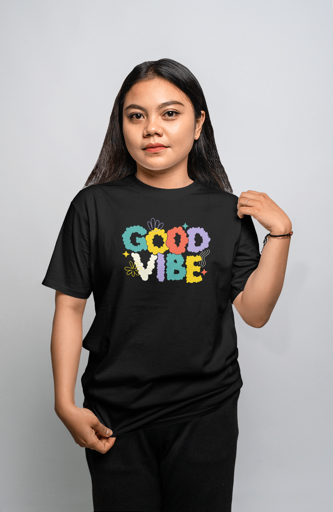 VEnhance WOMEN'S T-SHIRT Good Vibe T-Shirt