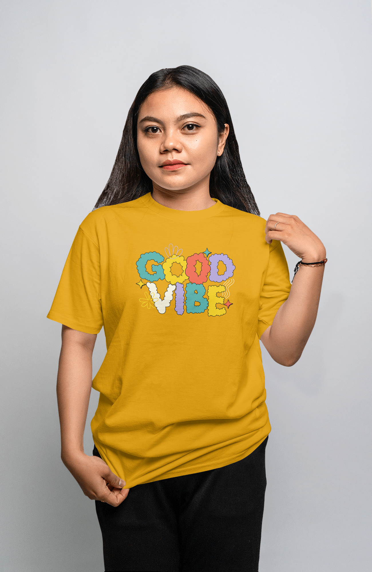 VEnhance WOMEN'S T-SHIRT Good Vibe T-Shirt