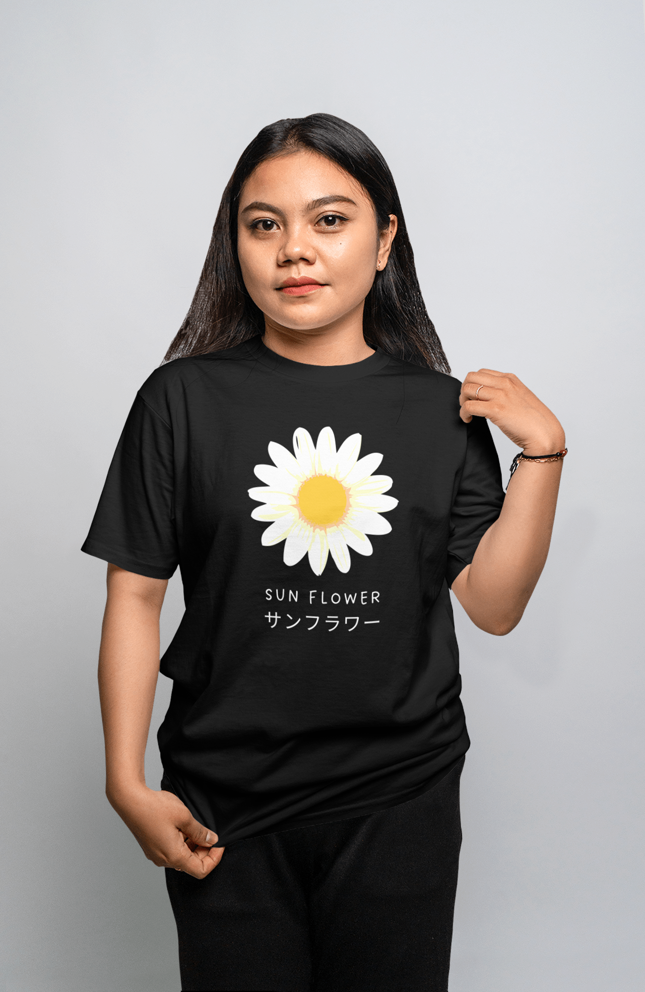 VEnhance WOMEN'S T-SHIRT Daisy Flower T-Shirt