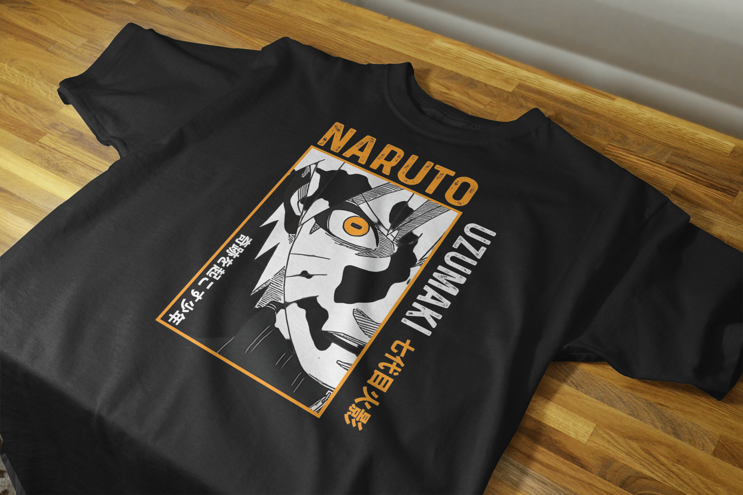 VEnhance Naruto Uzumaki Anime Character Graphic T-Shirt, Black, Cotton, Japanese Manga Design