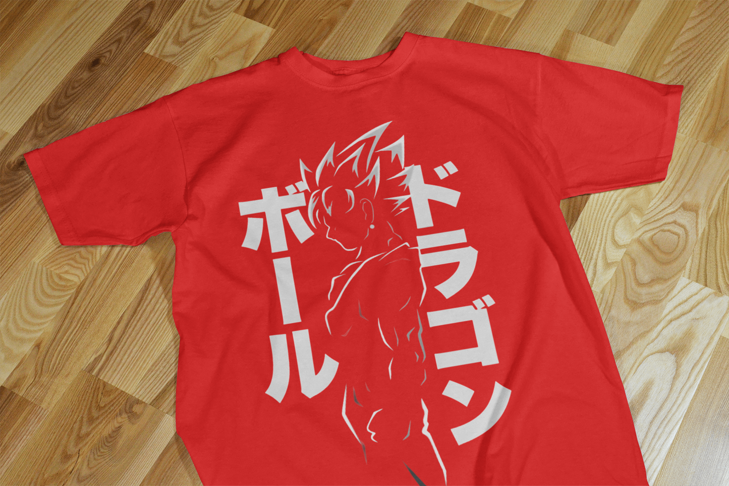 VEnhance T-Shirt Anime Dragon Ball Graphic, Japanese Text Design, Navy Blue, Cotton