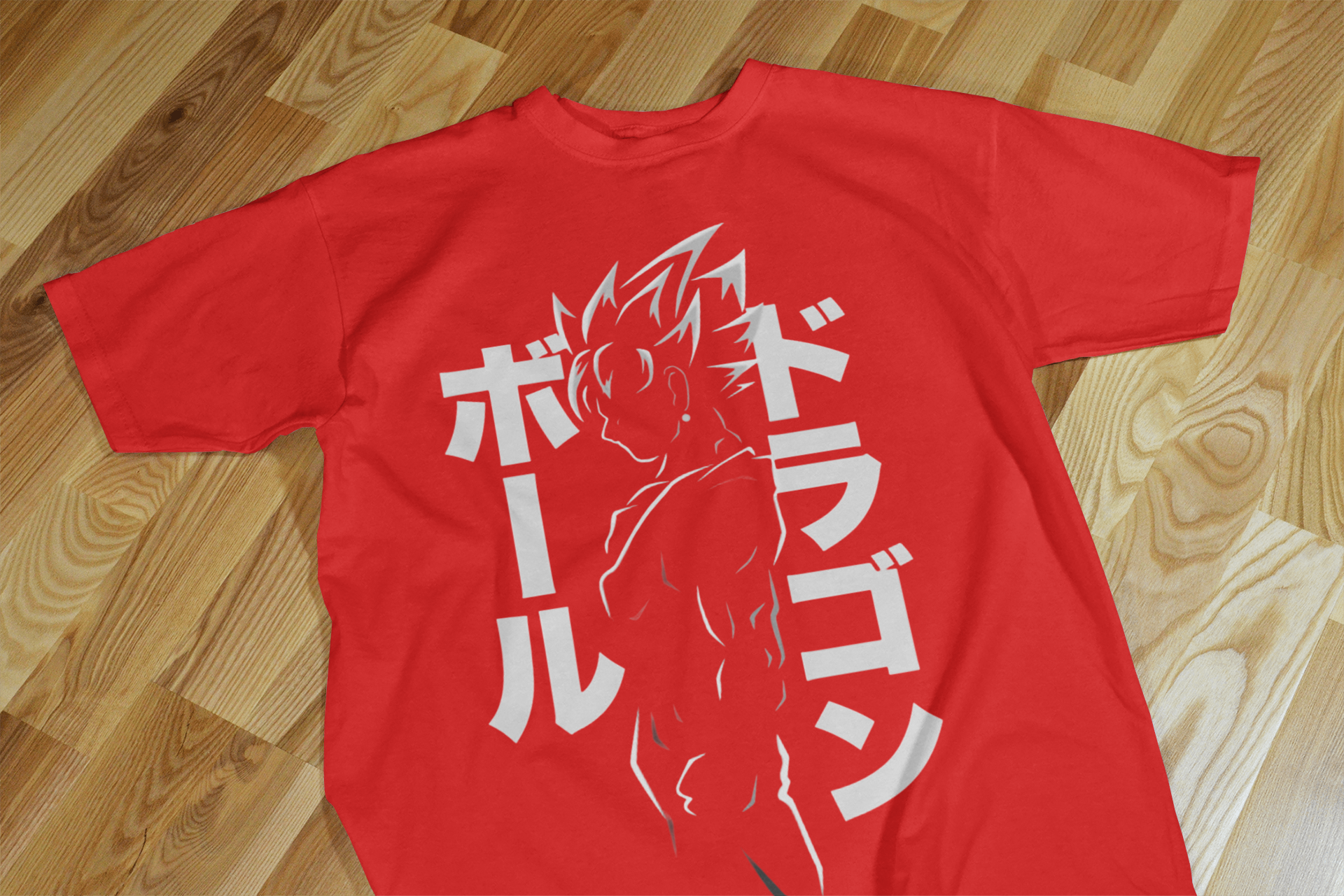 VEnhance T-Shirt Anime Dragon Ball Graphic, Japanese Text Design, Navy Blue, Cotton