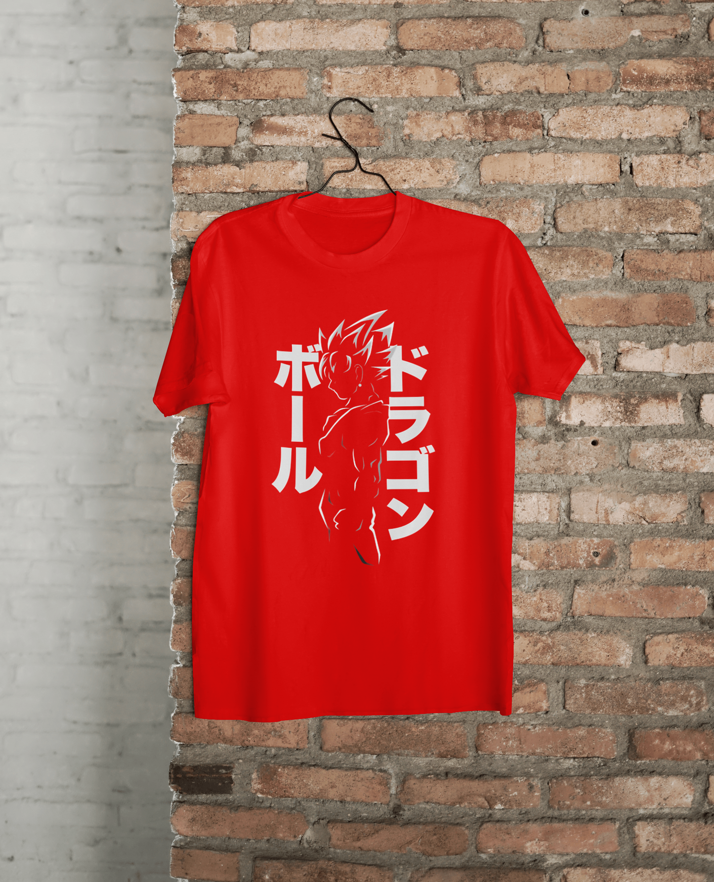 VEnhance T-Shirt Anime Dragon Ball Graphic, Japanese Text Design, Navy Blue, Cotton