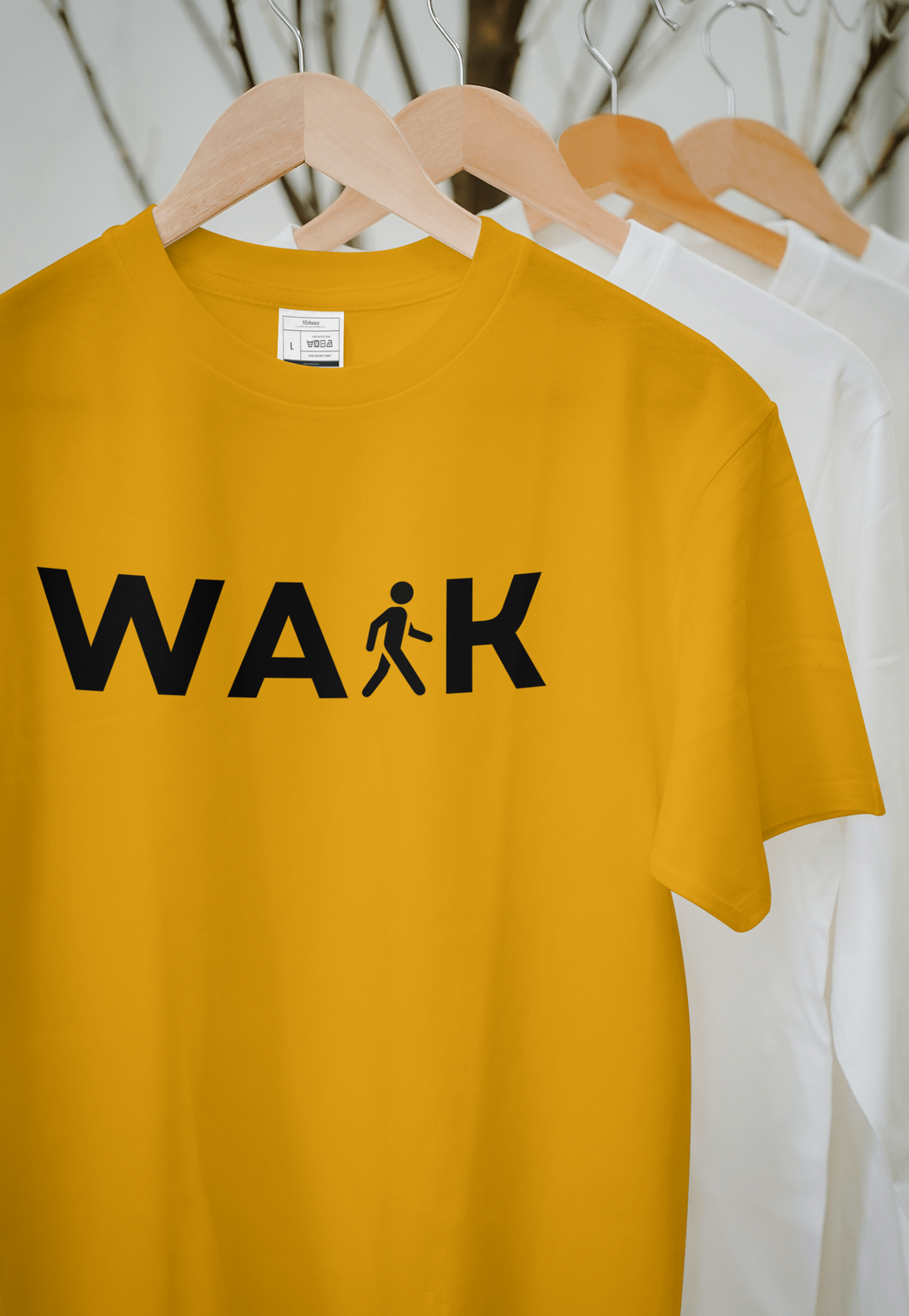 VEnhance T-Shirt, White Cotton, Short Sleeve, Casual Unisex Design