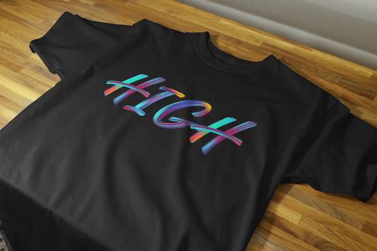 VEnhnace High Graphic T-Shirt with Multicolour Design