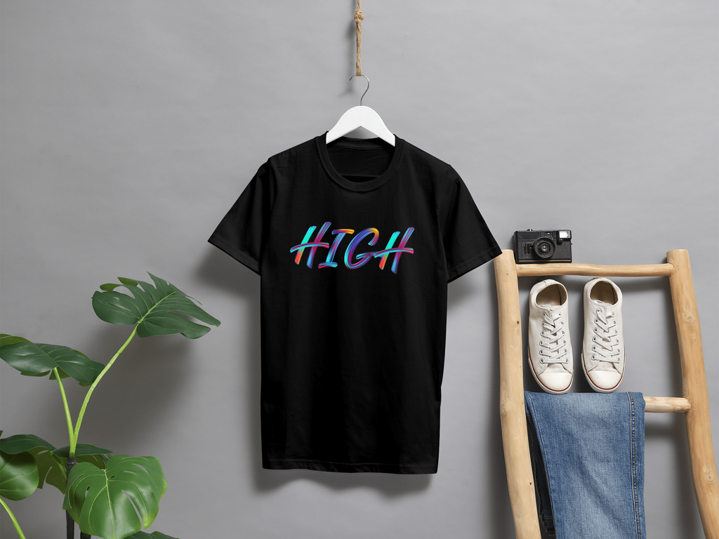VEnhnace High Graphic T-Shirt with Multicolour Design