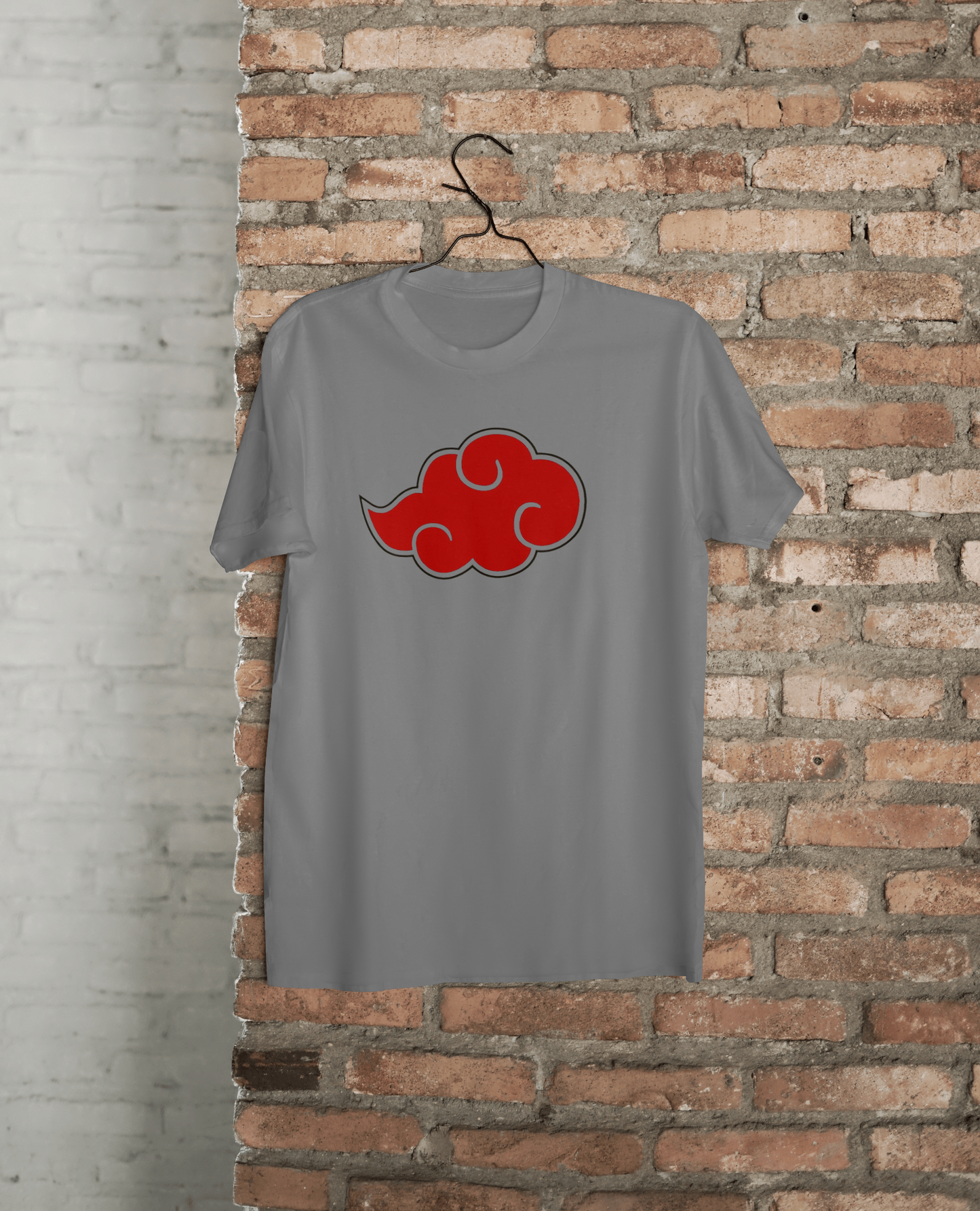 VEnhance T-Shirt Anime Cloud Design, White Cotton, Casual Graphic Print