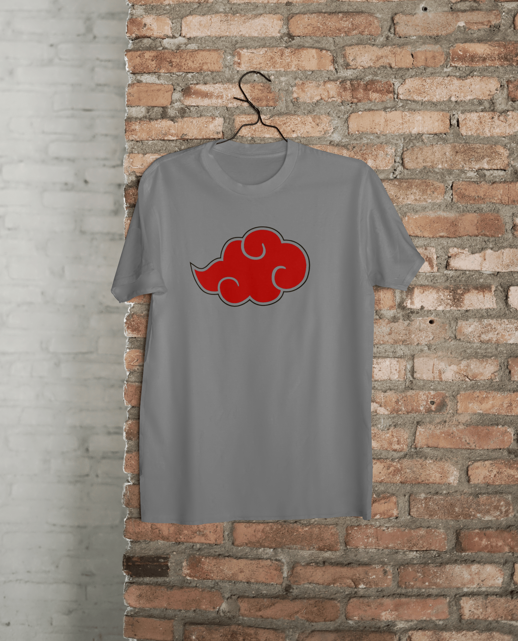 VEnhance T-Shirt Anime Cloud Design, White Cotton, Casual Graphic Print
