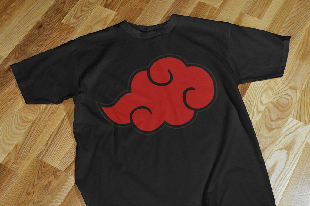 VEnhance T-Shirt Anime Cloud Design, White Cotton, Casual Graphic Print