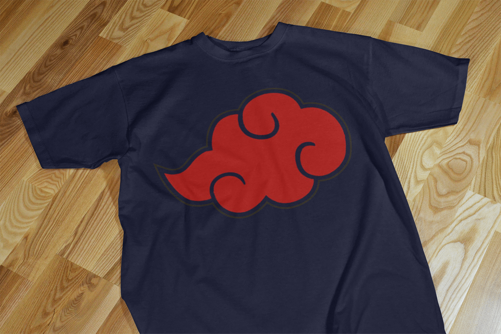 VEnhance T-Shirt Anime Cloud Design, White Cotton, Casual Graphic Print