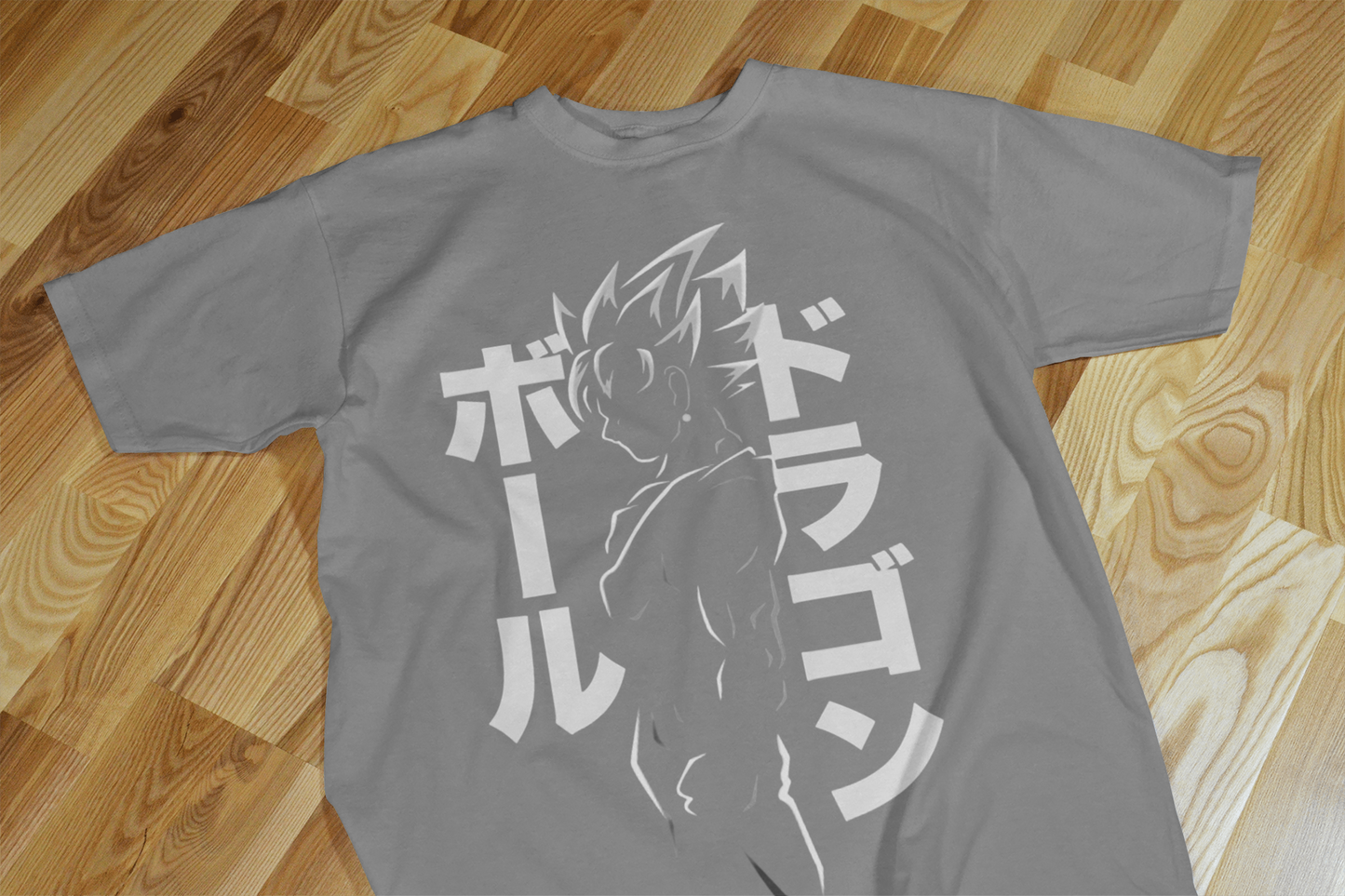 VEnhance T-Shirt Anime Dragon Ball Graphic, Japanese Text Design, Navy Blue, Cotton