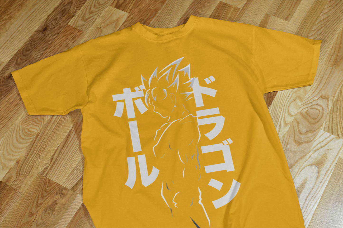 VEnhance T-Shirt Anime Dragon Ball Graphic, Japanese Text Design, Navy Blue, Cotton