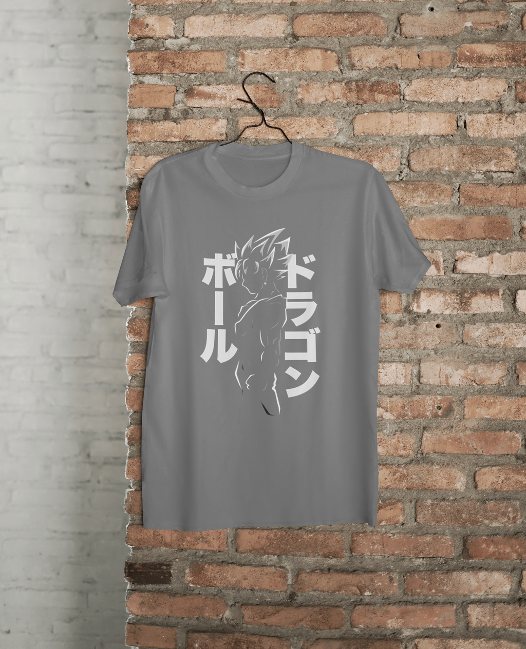 VEnhance T-Shirt Anime Dragon Ball Graphic, Japanese Text Design, Navy Blue, Cotton