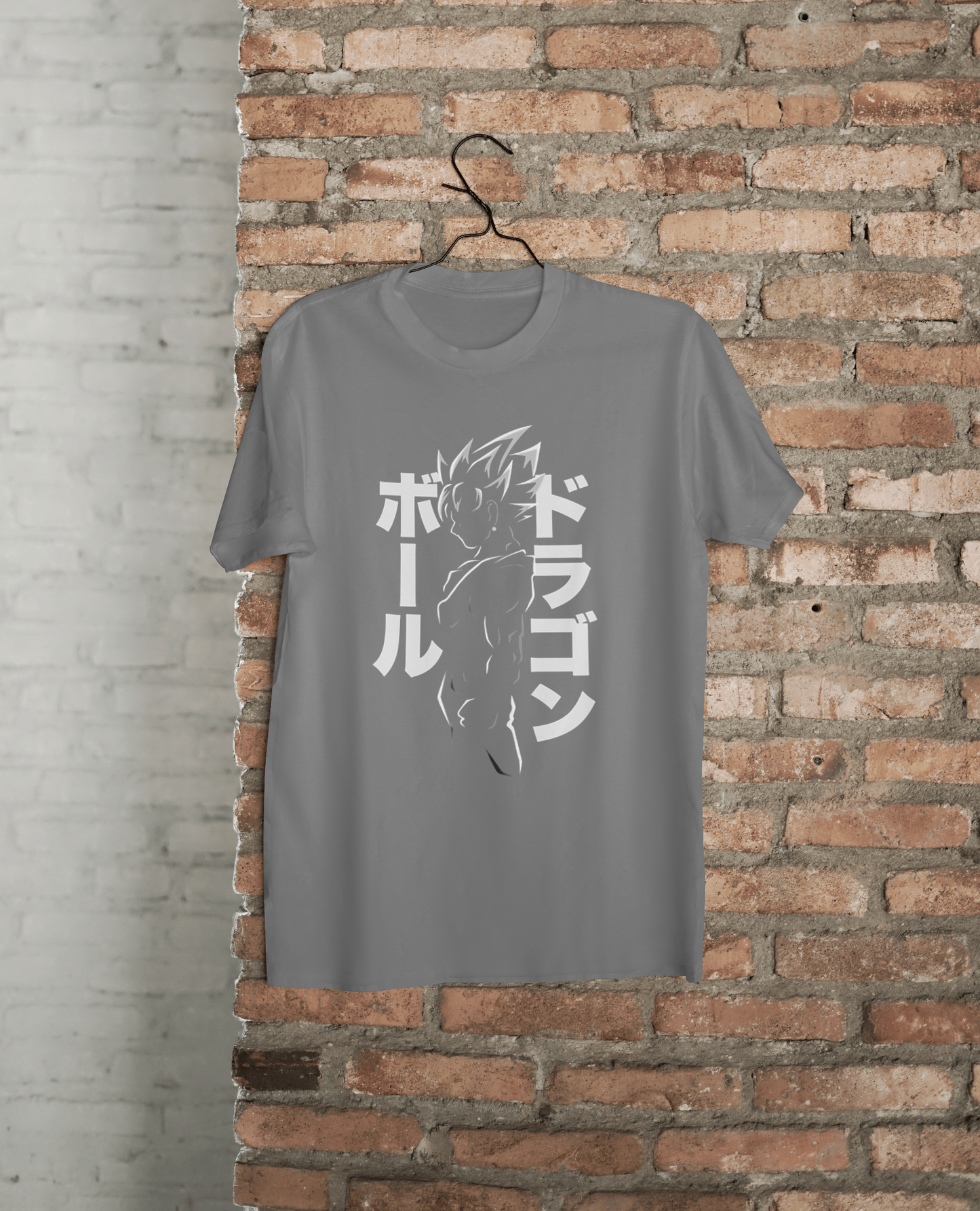 VEnhance T-Shirt Anime Dragon Ball Graphic, Japanese Text Design, Navy Blue, Cotton