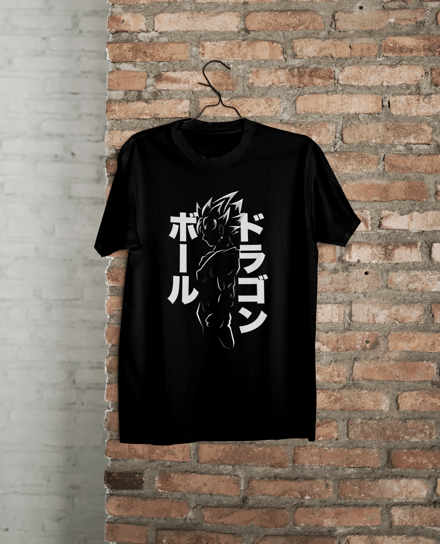 VEnhance T-Shirt Anime Dragon Ball Graphic, Japanese Text Design, Navy Blue, Cotton