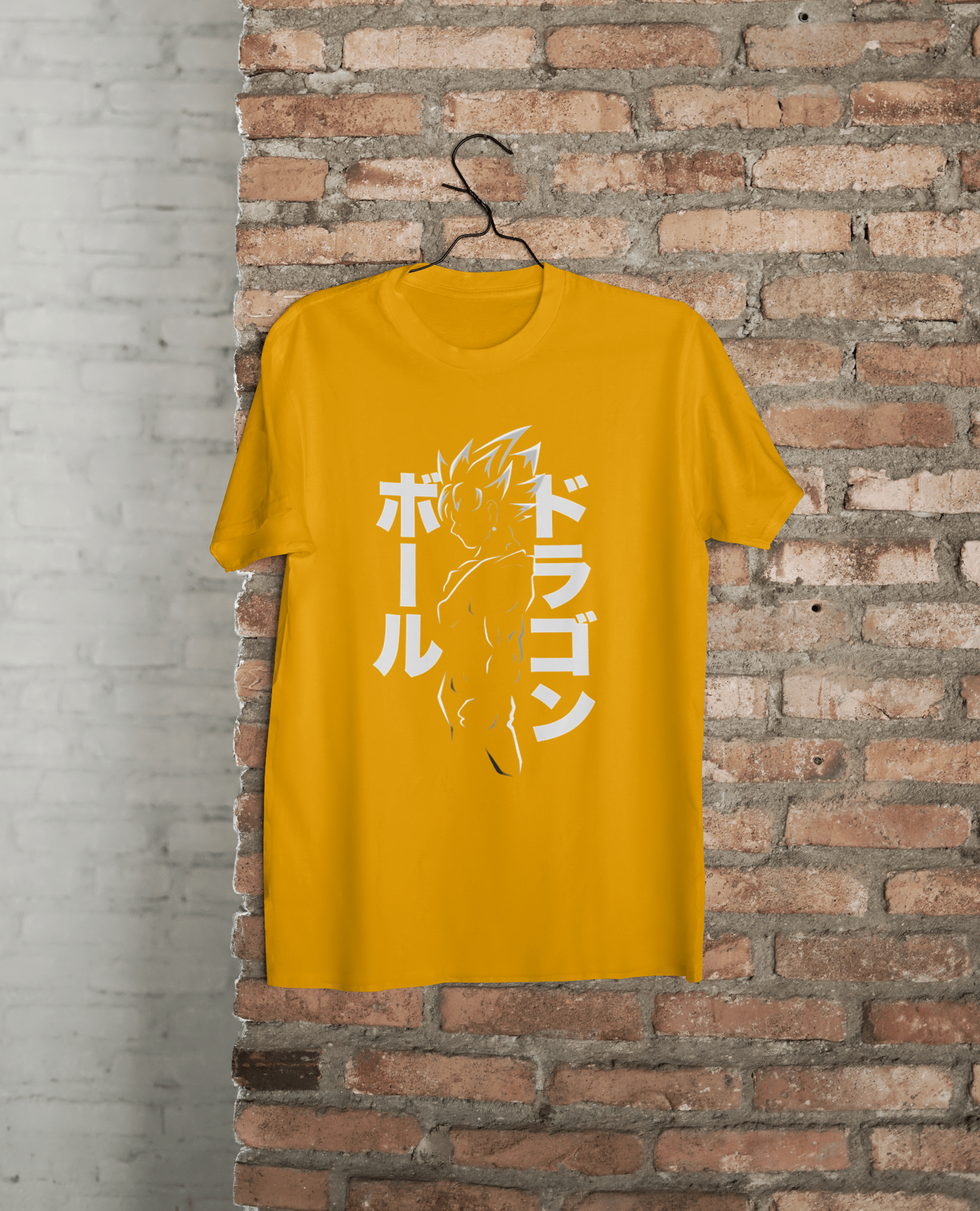 VEnhance T-Shirt Anime Dragon Ball Graphic, Japanese Text Design, Navy Blue, Cotton