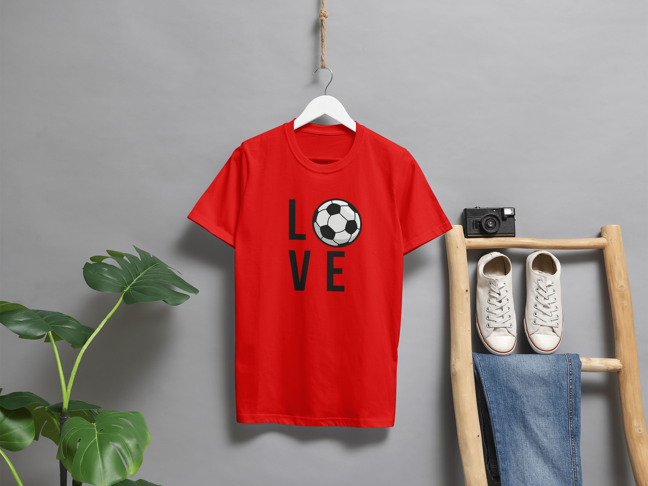 VEnhance Soccer Love Graphic T-Shirt