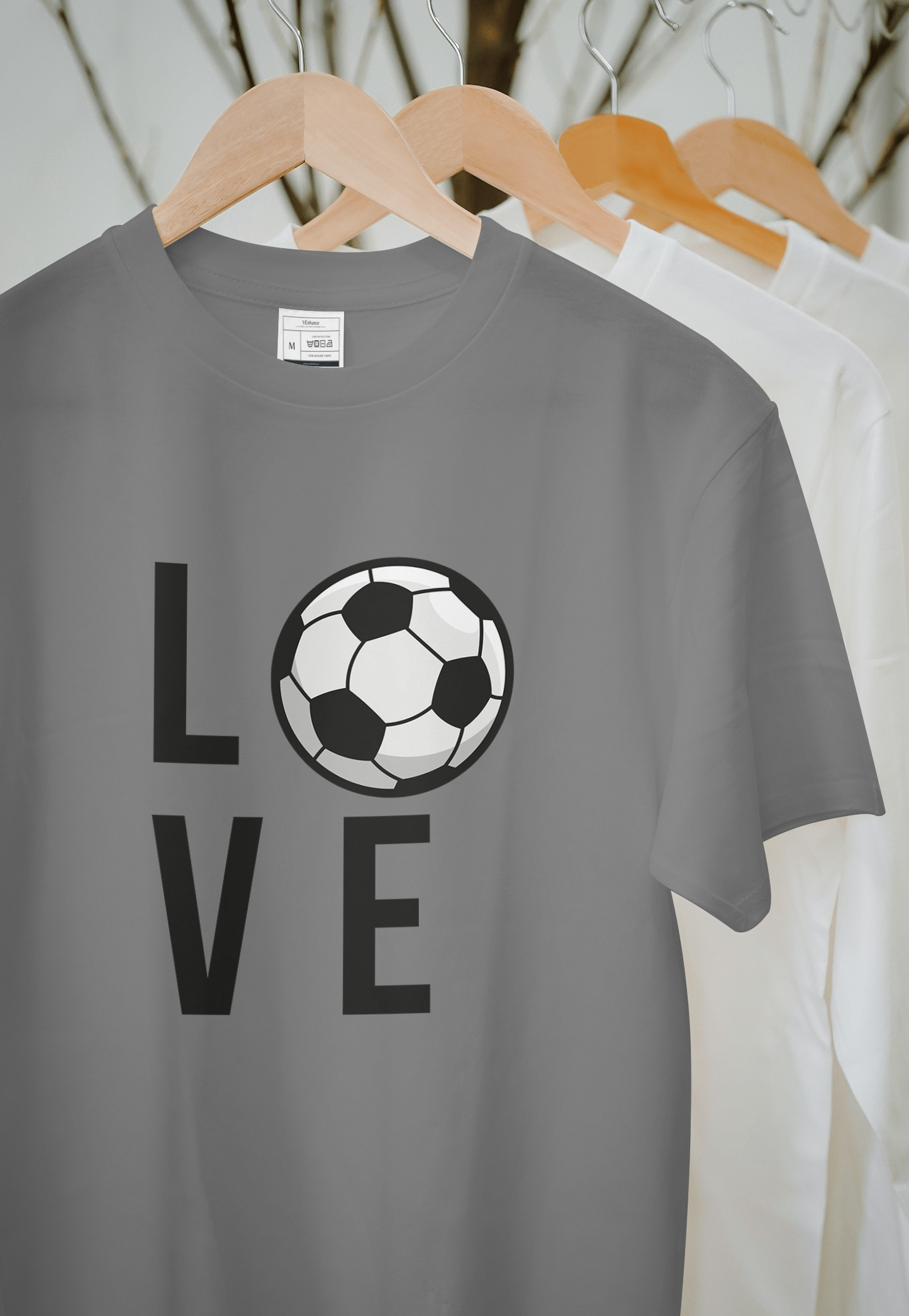 VEnhance Soccer Love Graphic T-Shirt