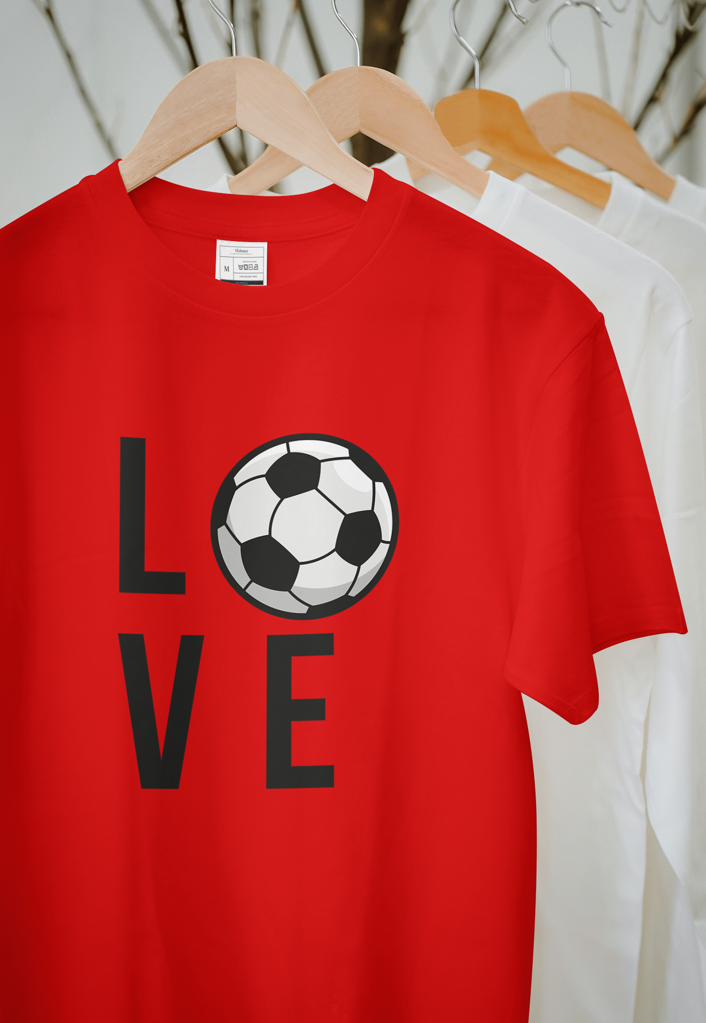 VEnhance Soccer Love Graphic T-Shirt