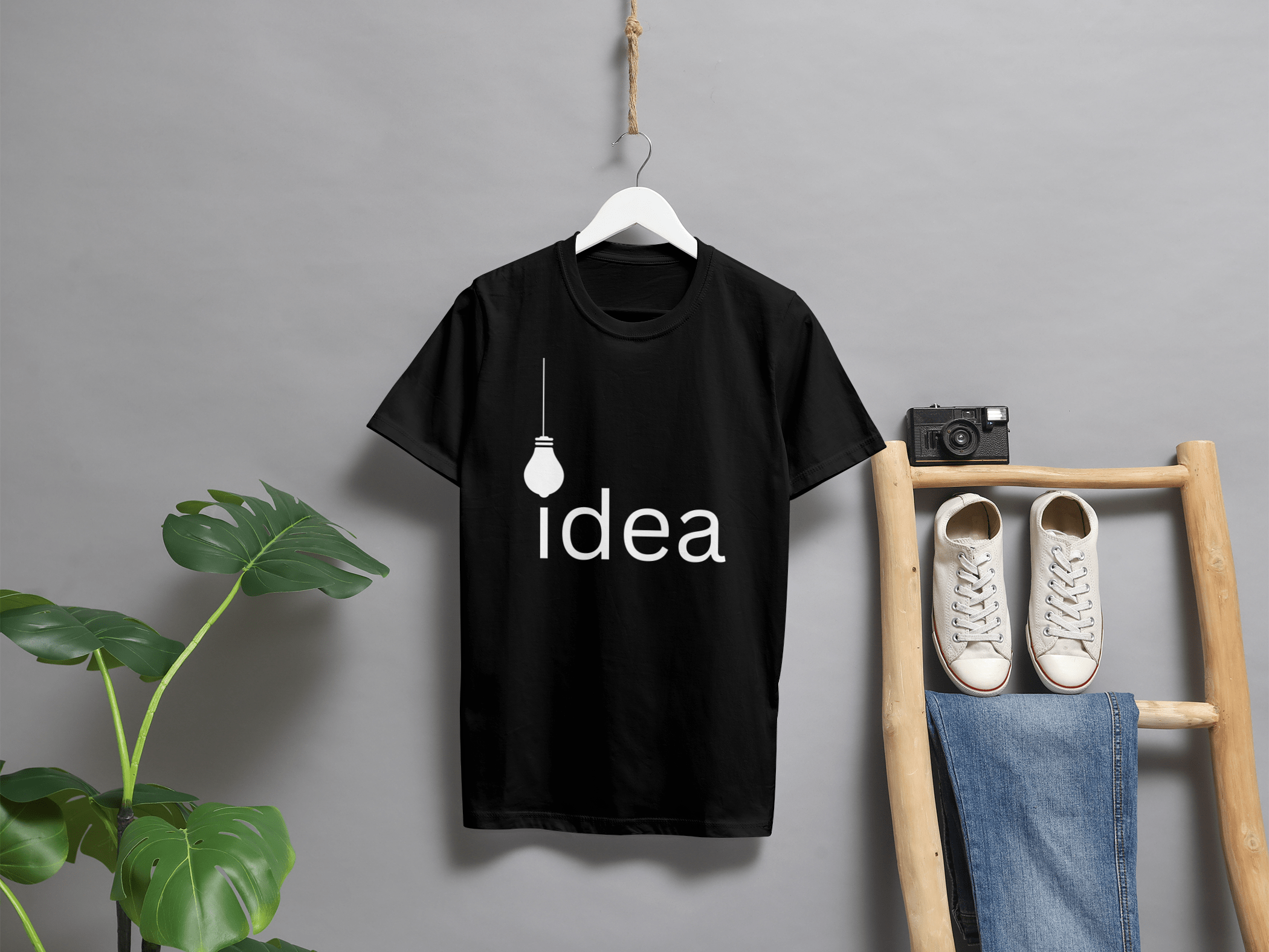 VEnhance Idea Light Bulb Graphic T-Shirt