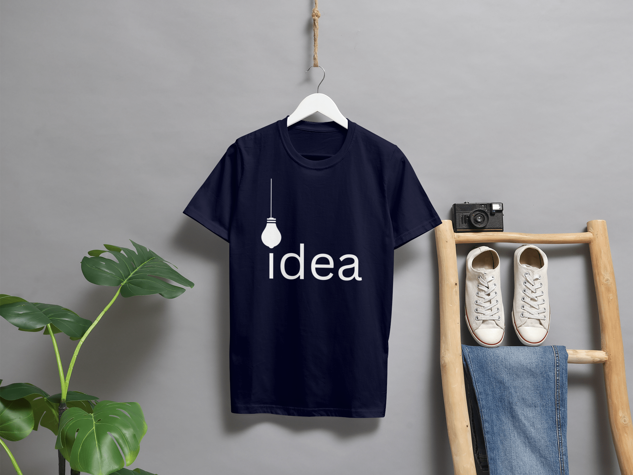 VEnhance Idea Light Bulb Graphic T-Shirt