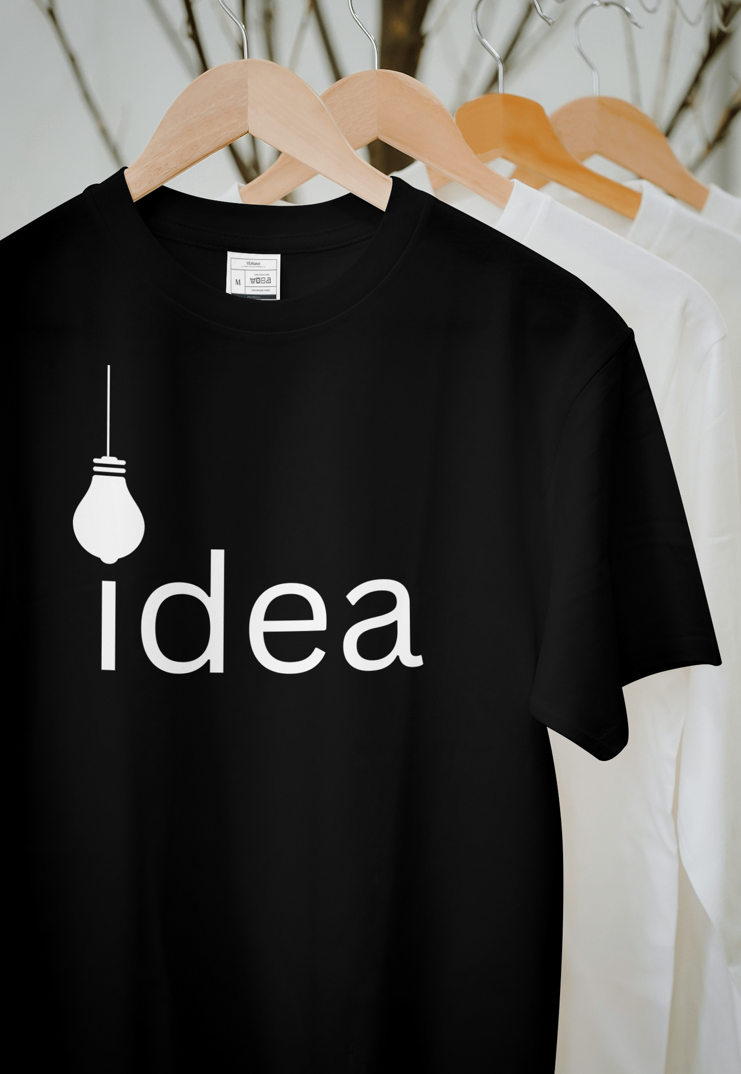 VEnhance Idea Light Bulb Graphic T-Shirt