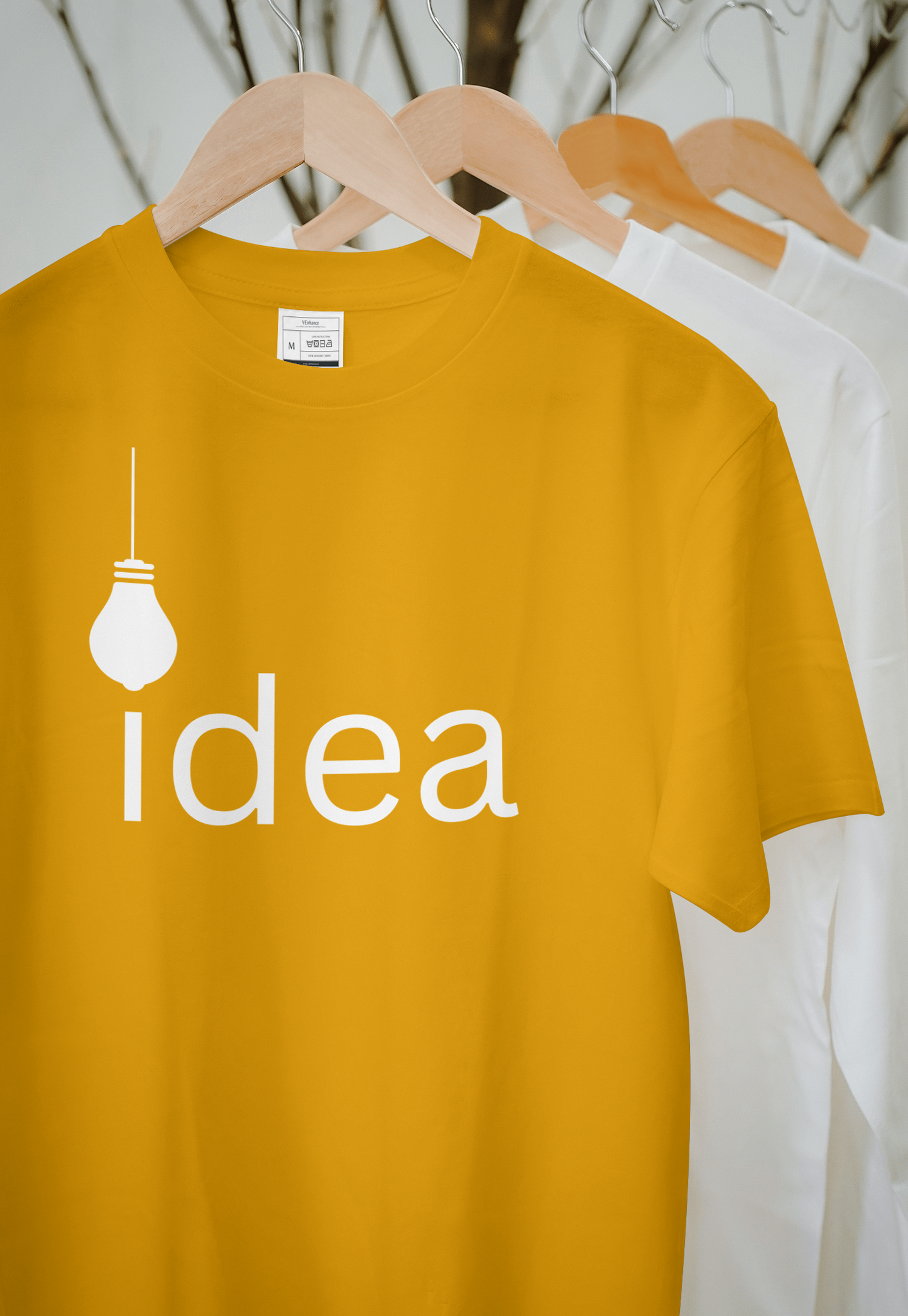 VEnhance Idea Light Bulb Graphic T-Shirt