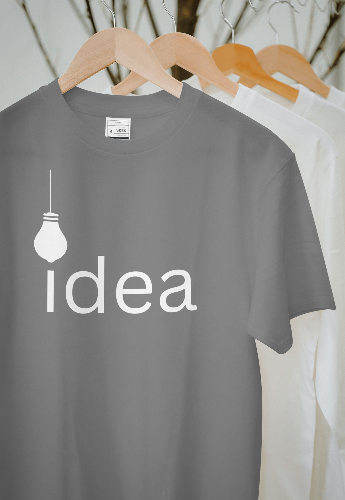 VEnhance Idea Light Bulb Graphic T-Shirt