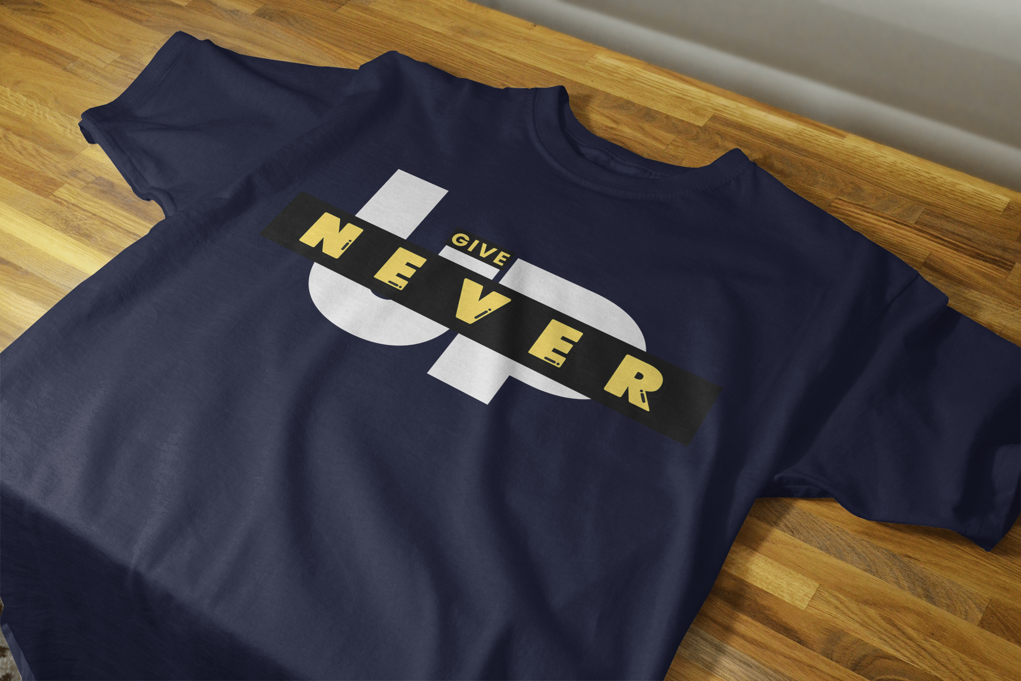 VEnhance Never Give Up Motivational T-Shirt