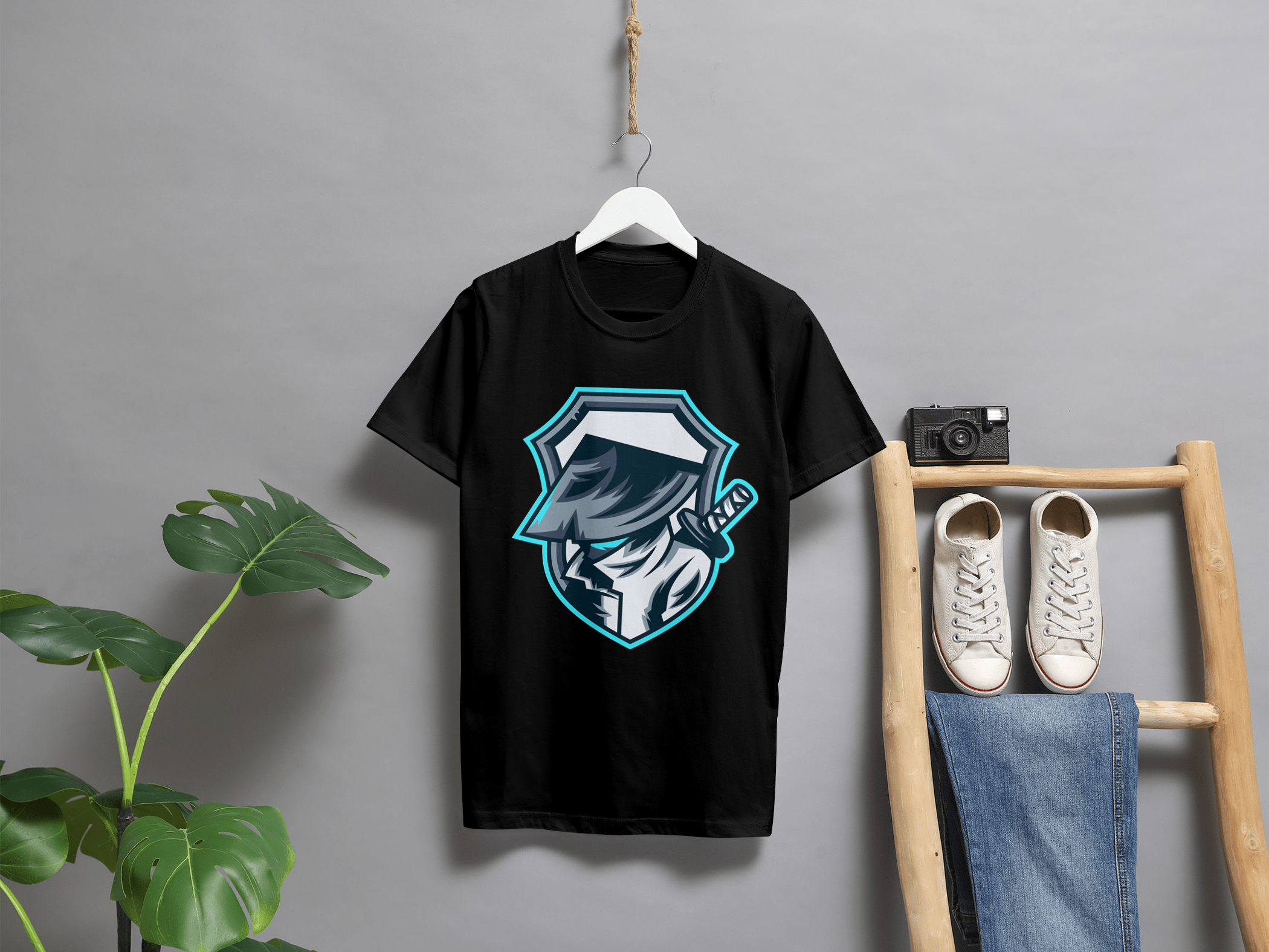 VEnhance Gaming T-Shirt with Ninja Mascot