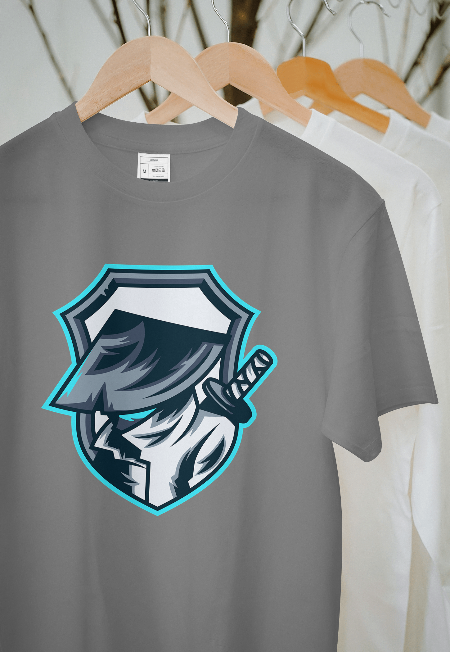 VEnhance Gaming T-Shirt with Ninja Mascot