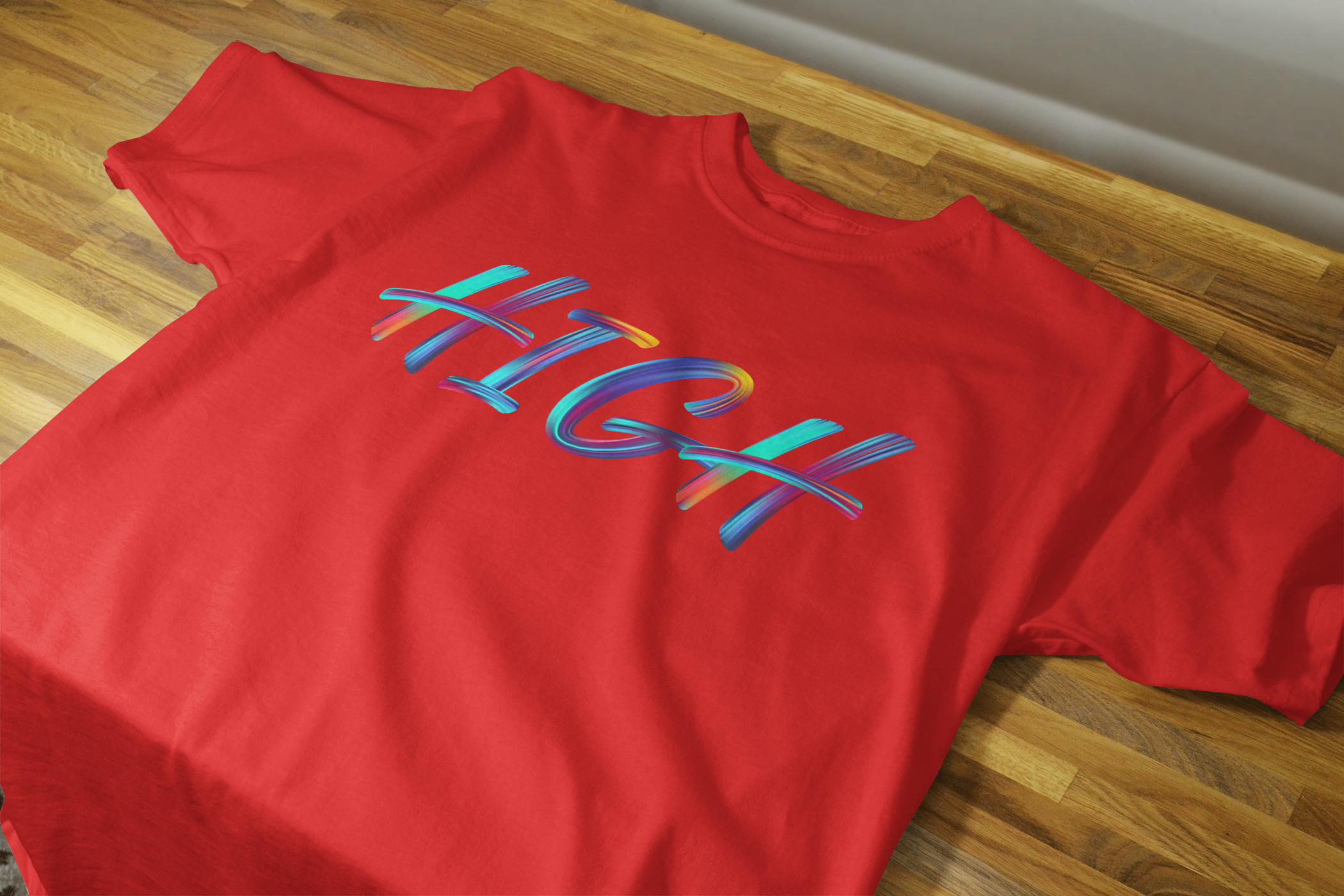 VEnhnace High Graphic T-Shirt with Multicolour Design