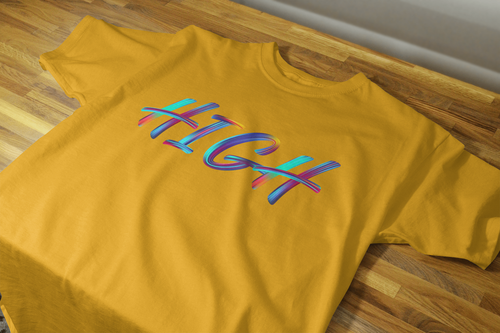 VEnhnace High Graphic T-Shirt with Multicolour Design