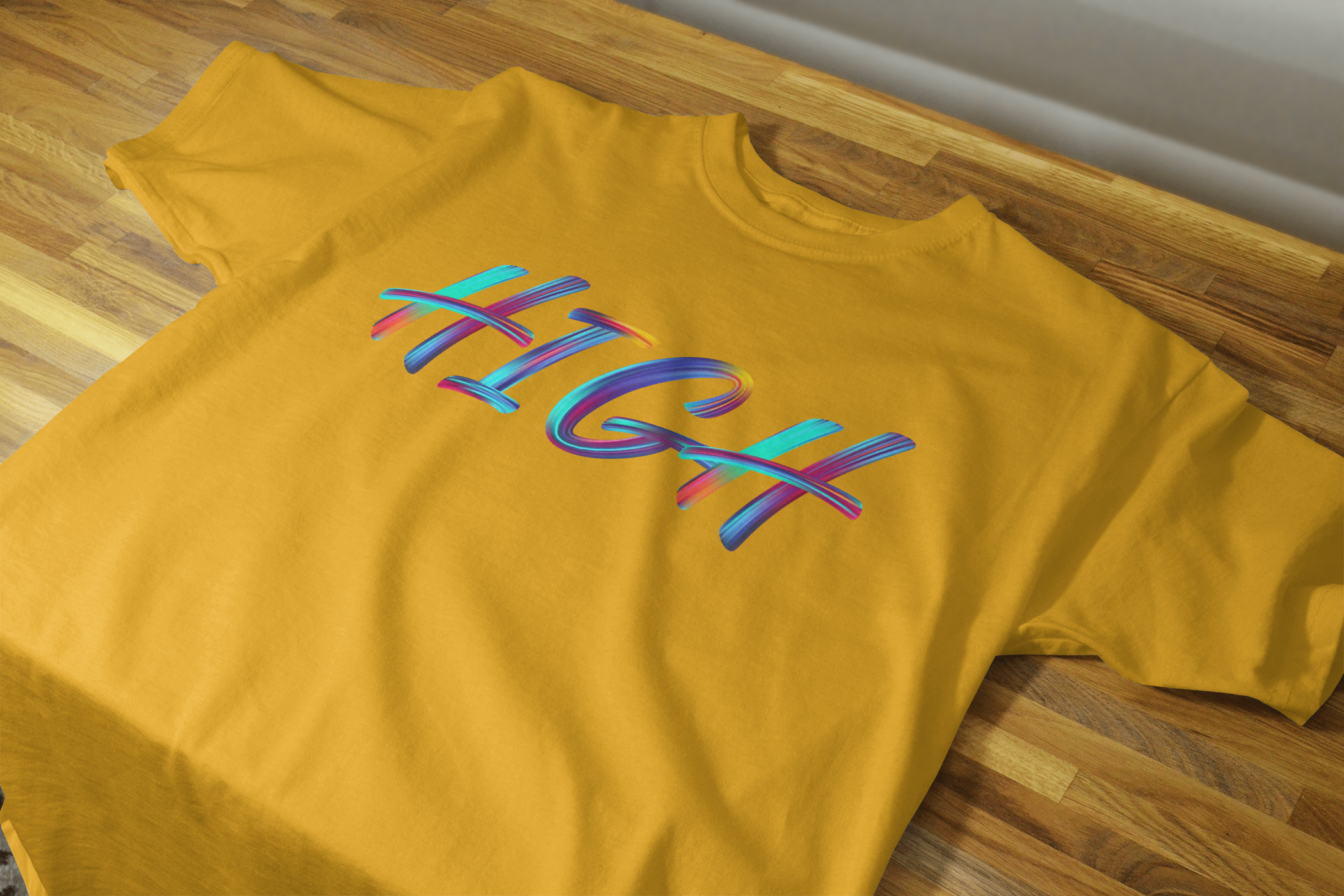 VEnhnace High Graphic T-Shirt with Multicolour Design
