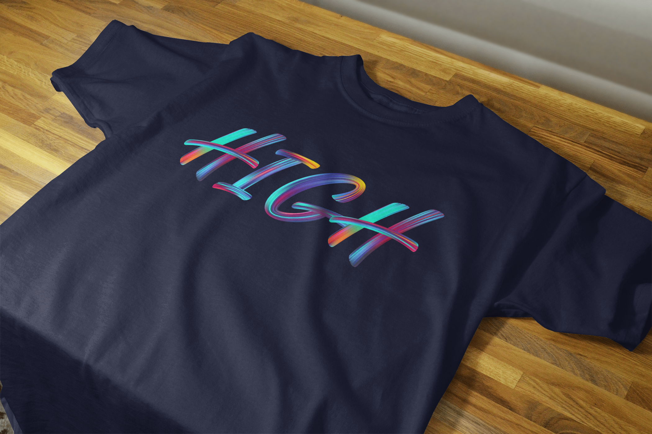 VEnhnace High Graphic T-Shirt with Multicolour Design