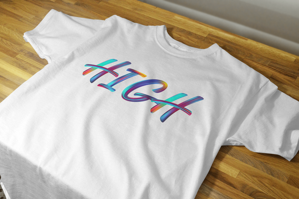 VEnhnace High Graphic T-Shirt with Multicolour Design