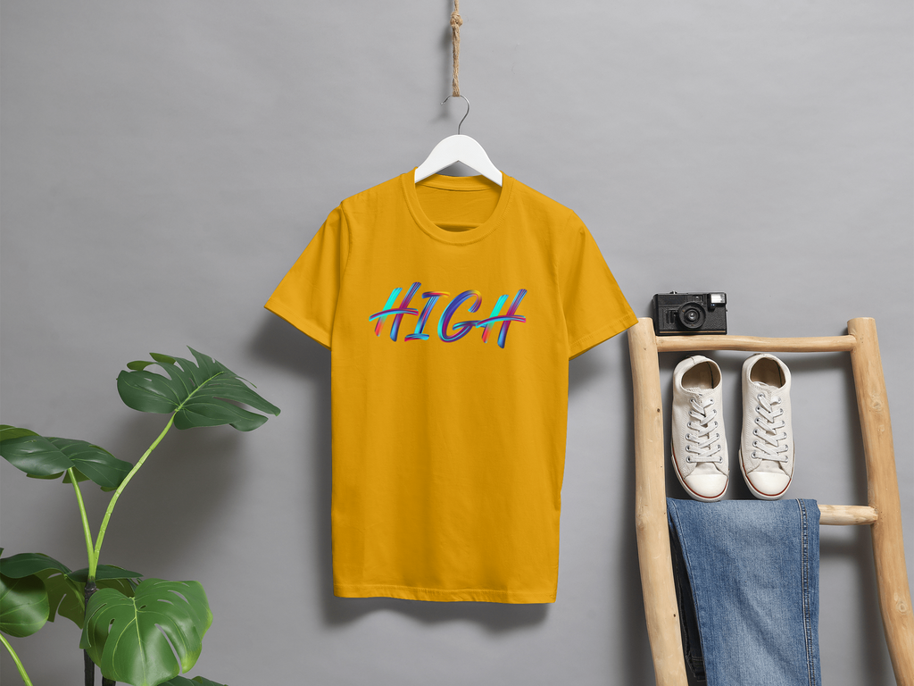 VEnhnace High Graphic T-Shirt with Multicolour Design