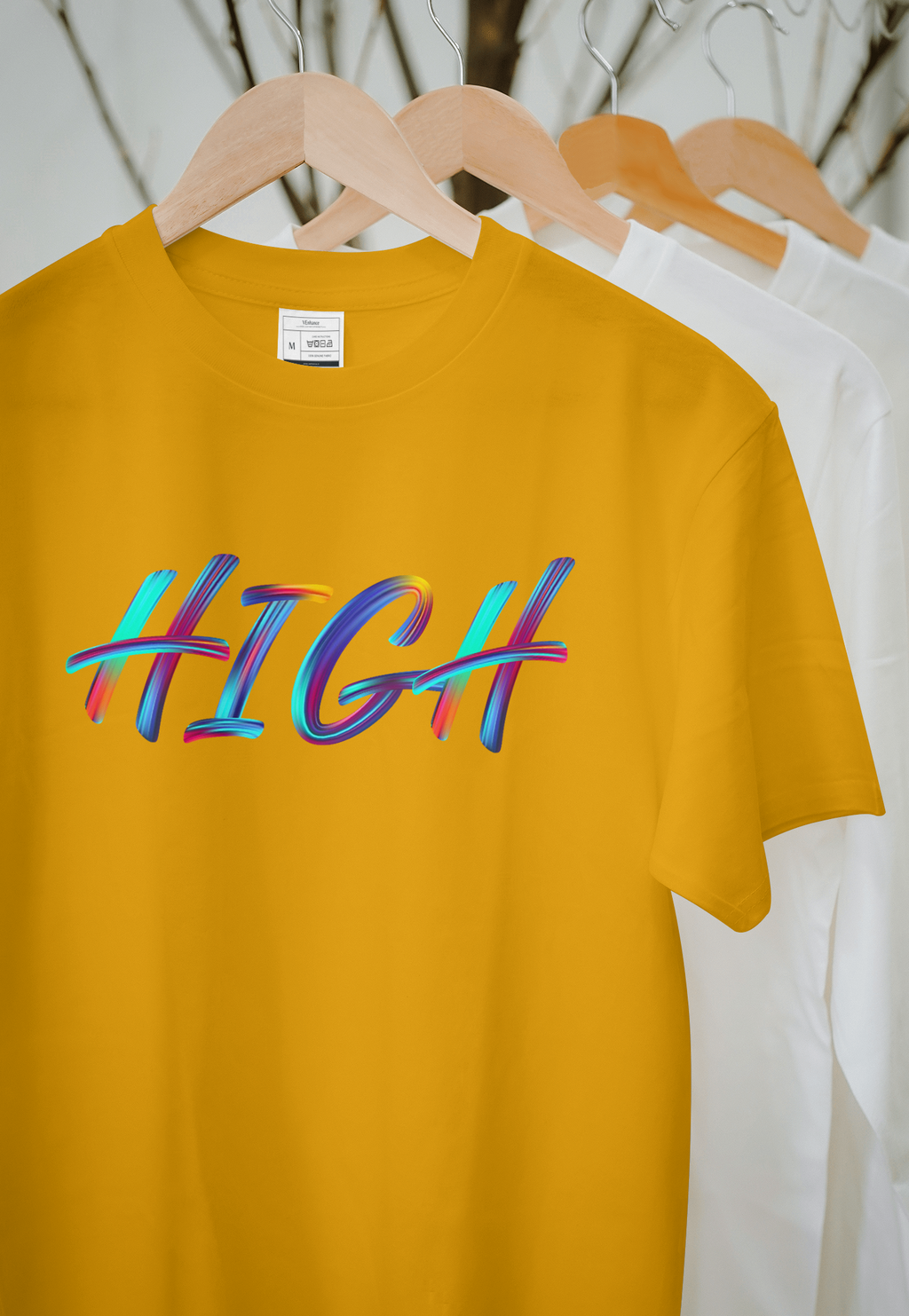 VEnhnace High Graphic T-Shirt with Multicolour Design