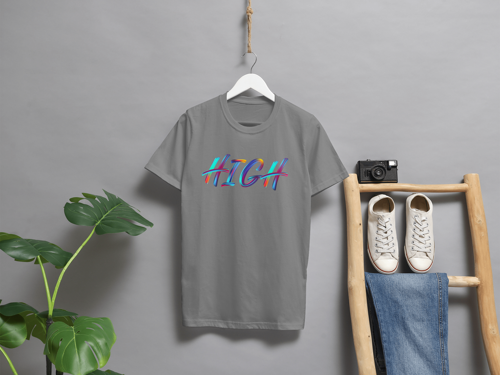 VEnhnace High Graphic T-Shirt with Multicolour Design