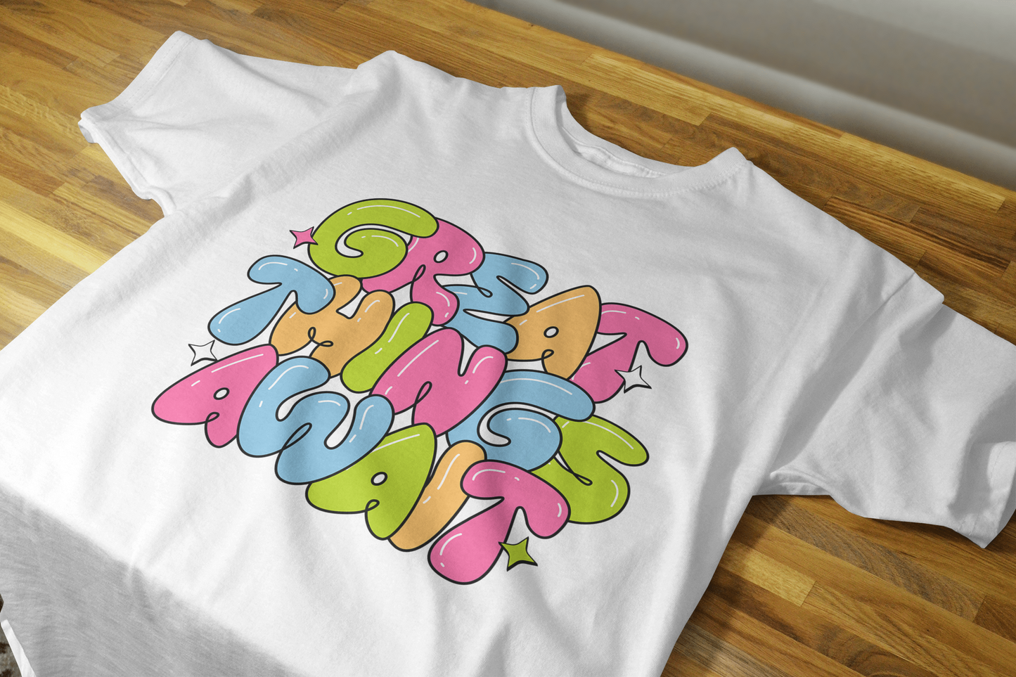 VEnhance WOMEN'S T-SHIRT Great Things Await T-Shirt