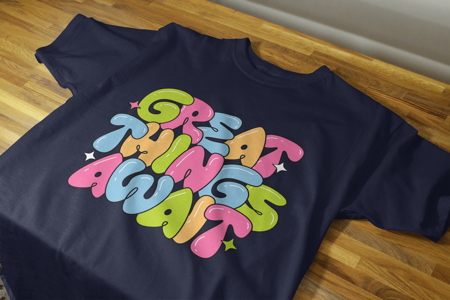 VEnhance WOMEN'S T-SHIRT Great Things Await T-Shirt