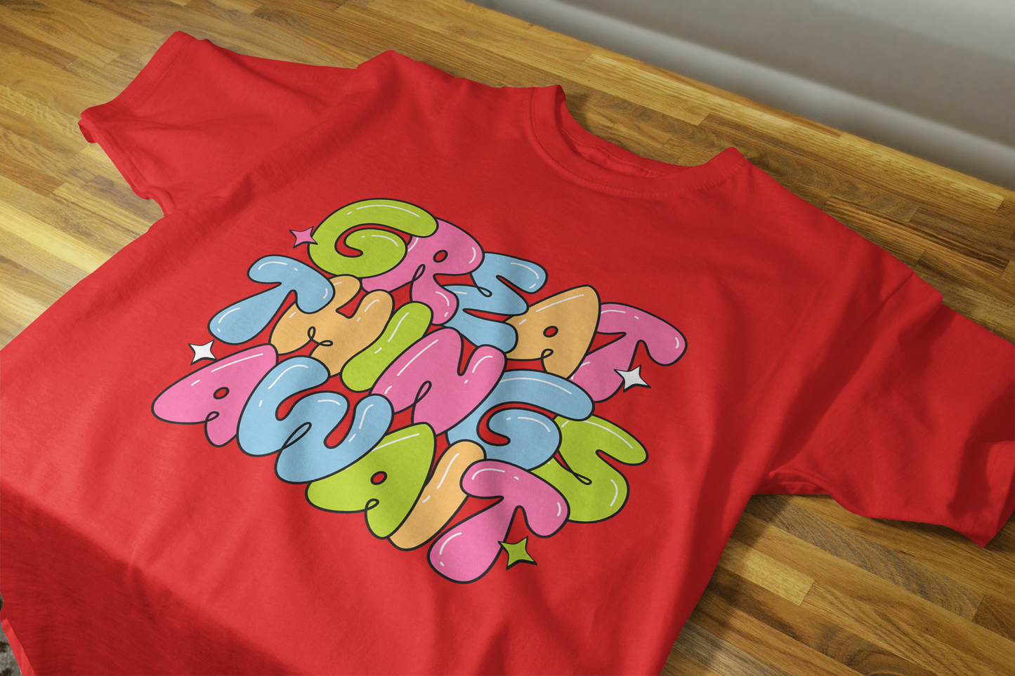 VEnhance WOMEN'S T-SHIRT Great Things Await T-Shirt